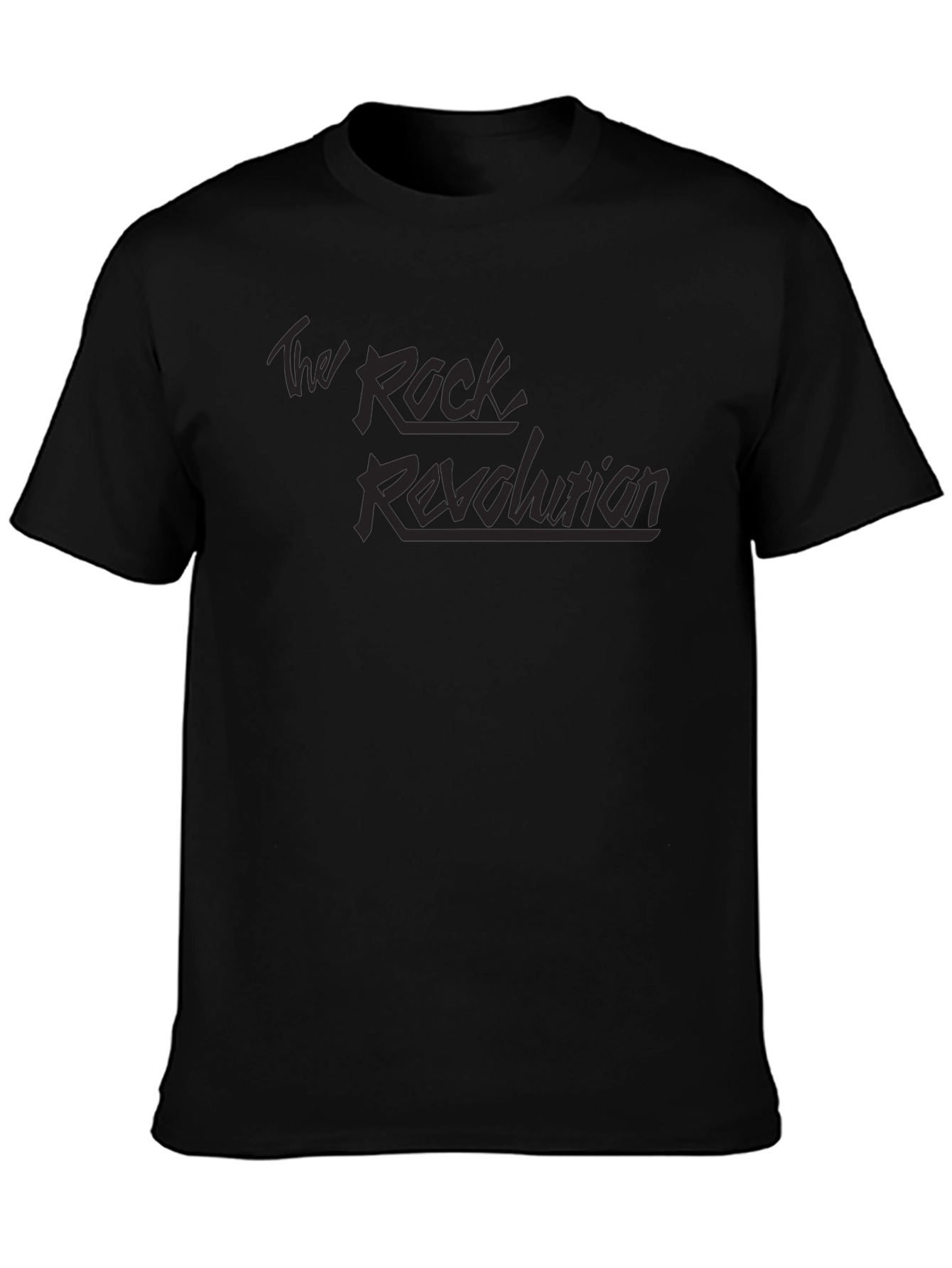 The Rock Revolution Black Graphic T-Shirt