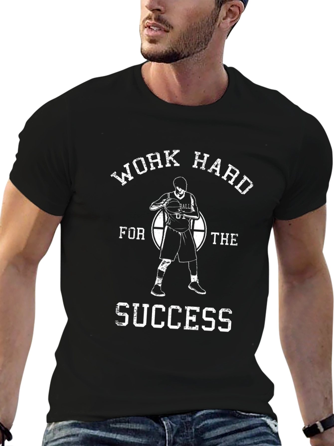 Work Hard for Success Graphic T-Shirt