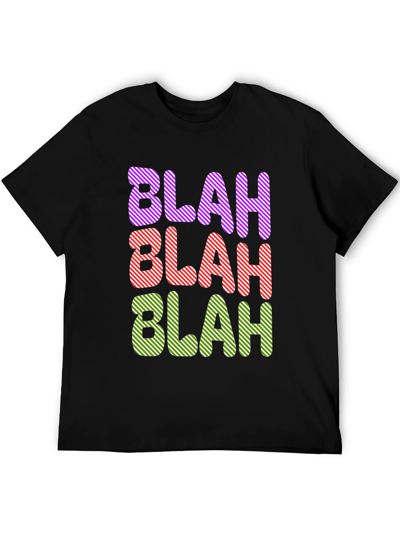 Blah Graphic Tee - Mens Black T-Shirt