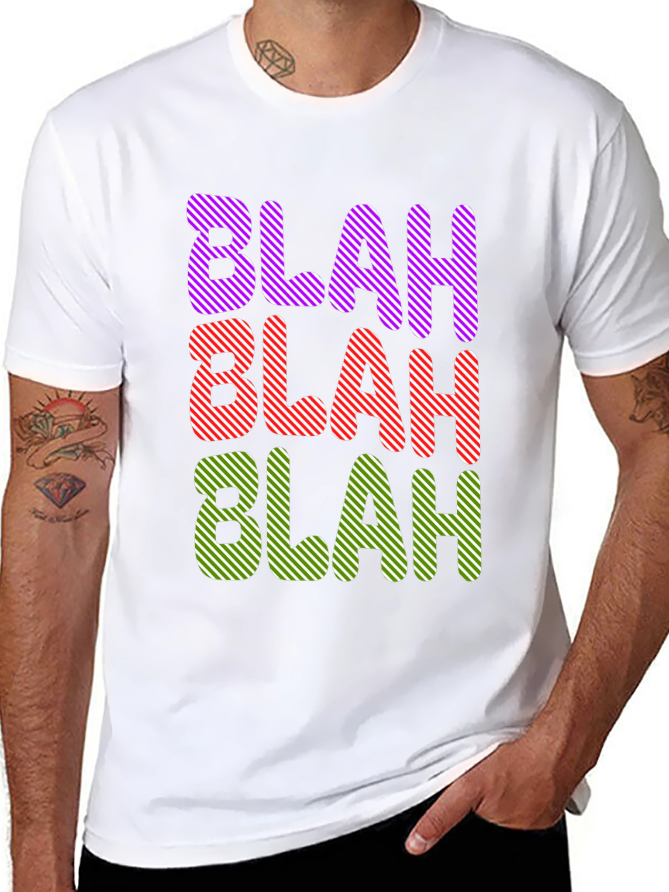Blah Graphic Tee - Mens Black T-Shirt