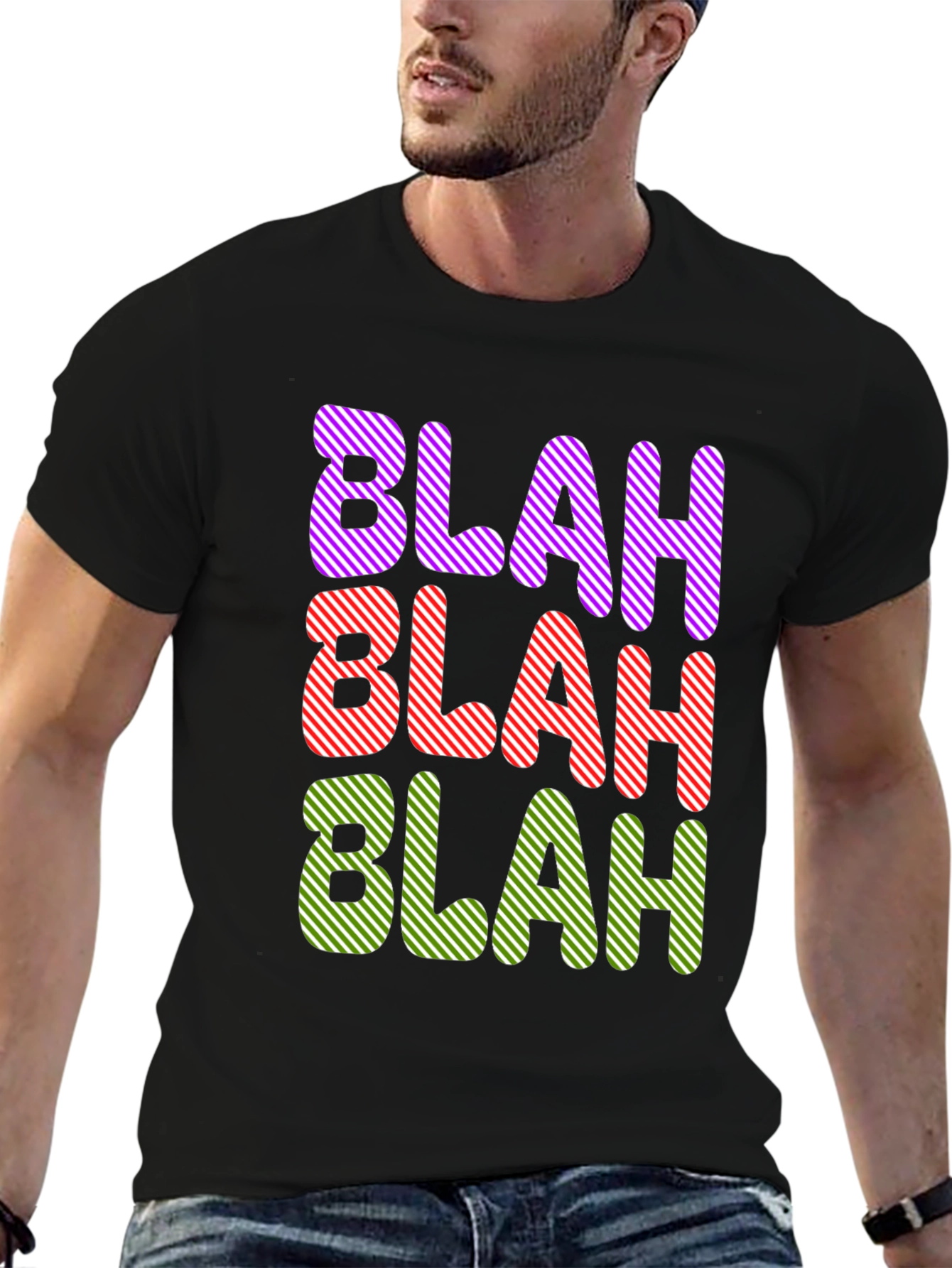Blah Graphic Tee - Mens Black T-Shirt