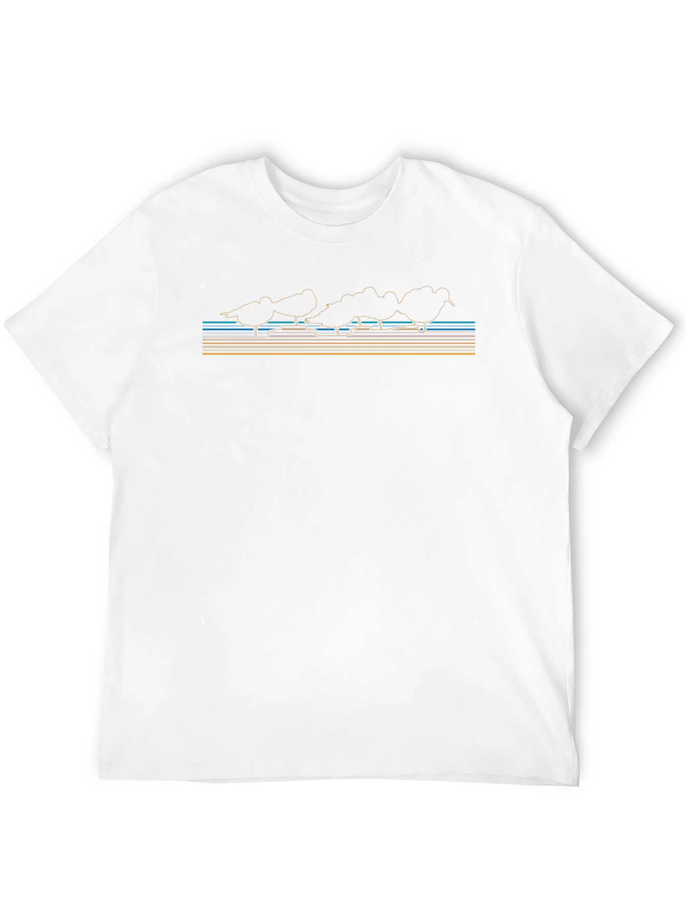 Retro Shorebird Tee - Coastal Style