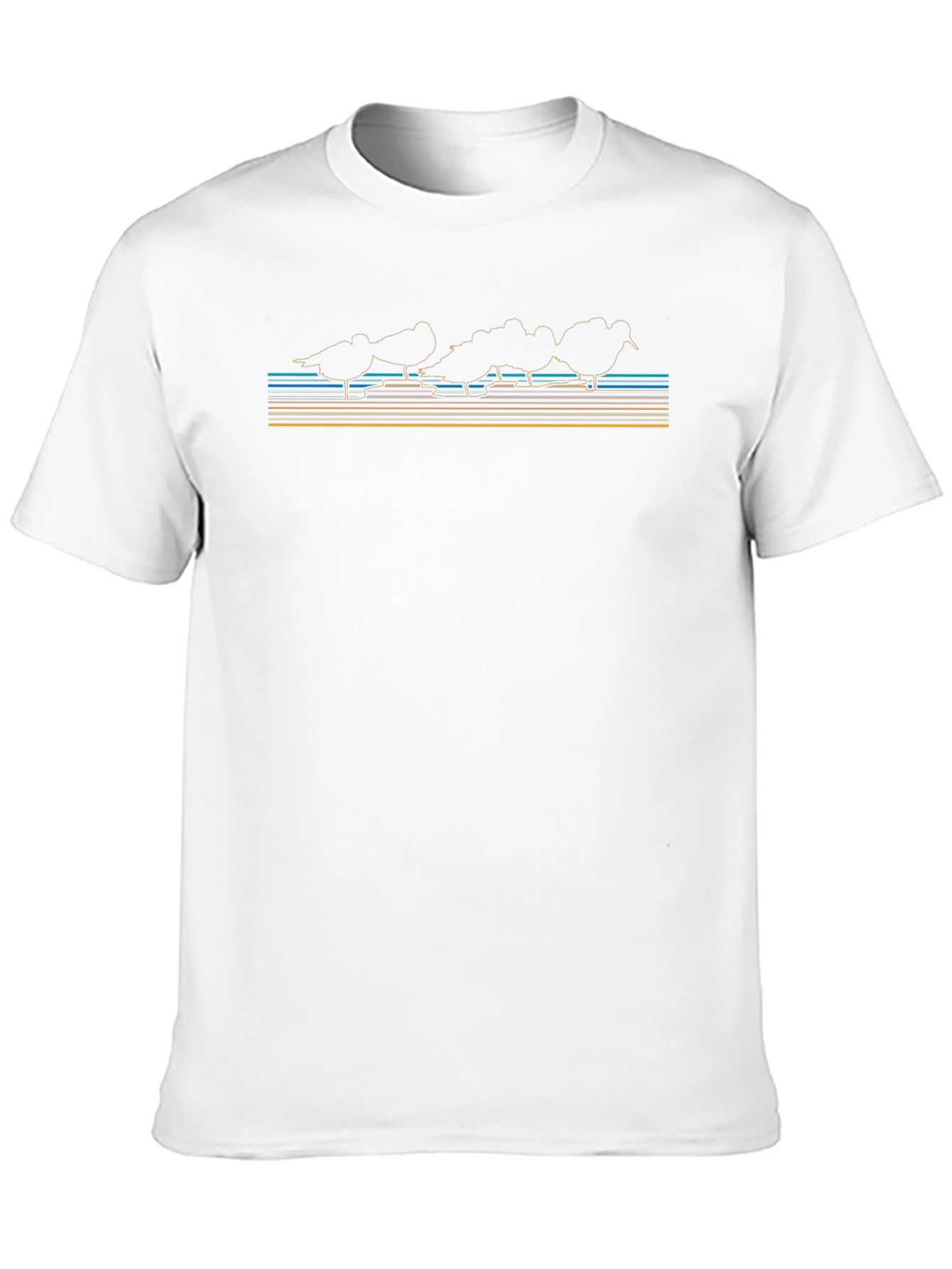 Retro Shorebird Tee - Coastal Style