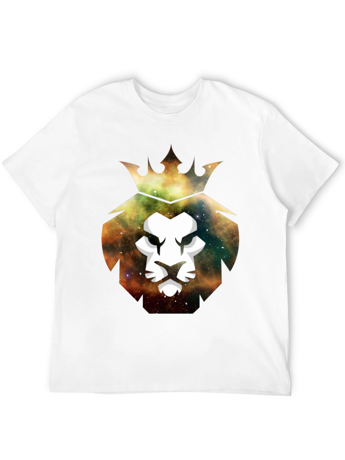 Galaxy Lion King Graphic Tee - Stylish Mens T-Shirt