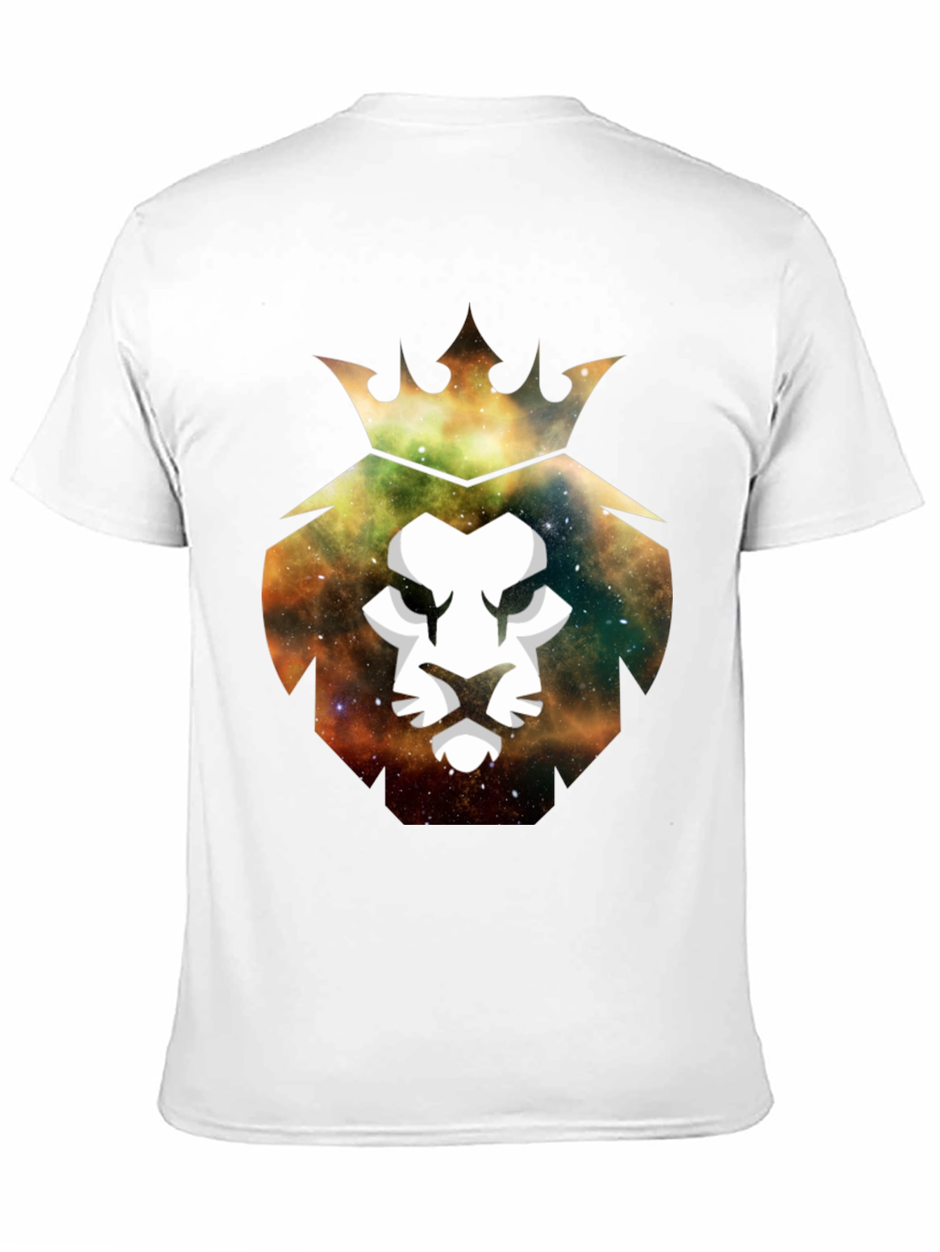 Galaxy Lion King Graphic Tee - Stylish Mens T-Shirt