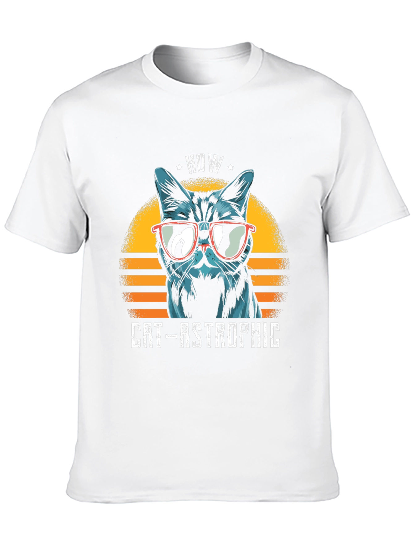 Cat-astrophic T-Shirt: Cool Cat in Shades Tee