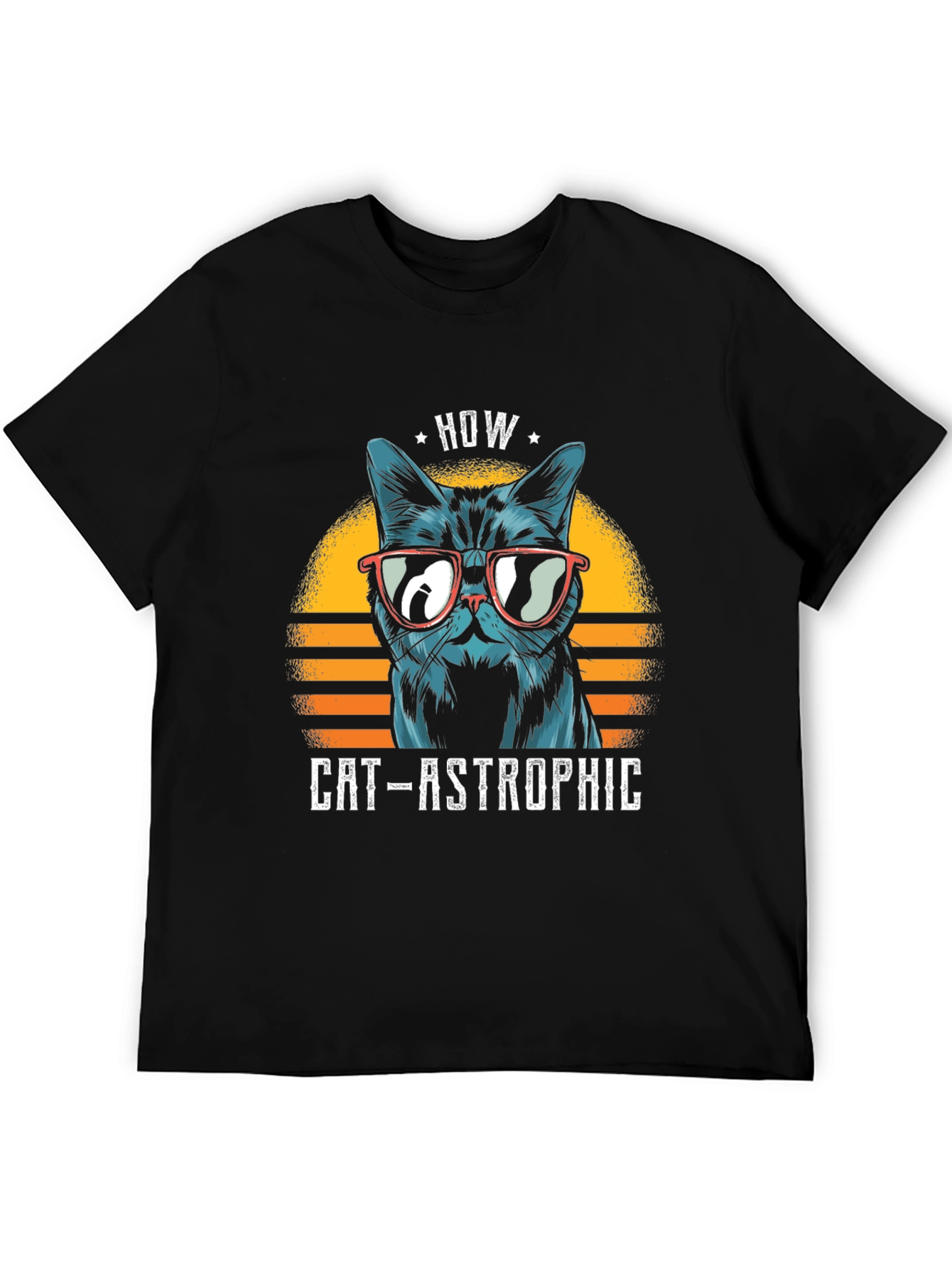 Cat-astrophic T-Shirt: Cool Cat in Shades Tee