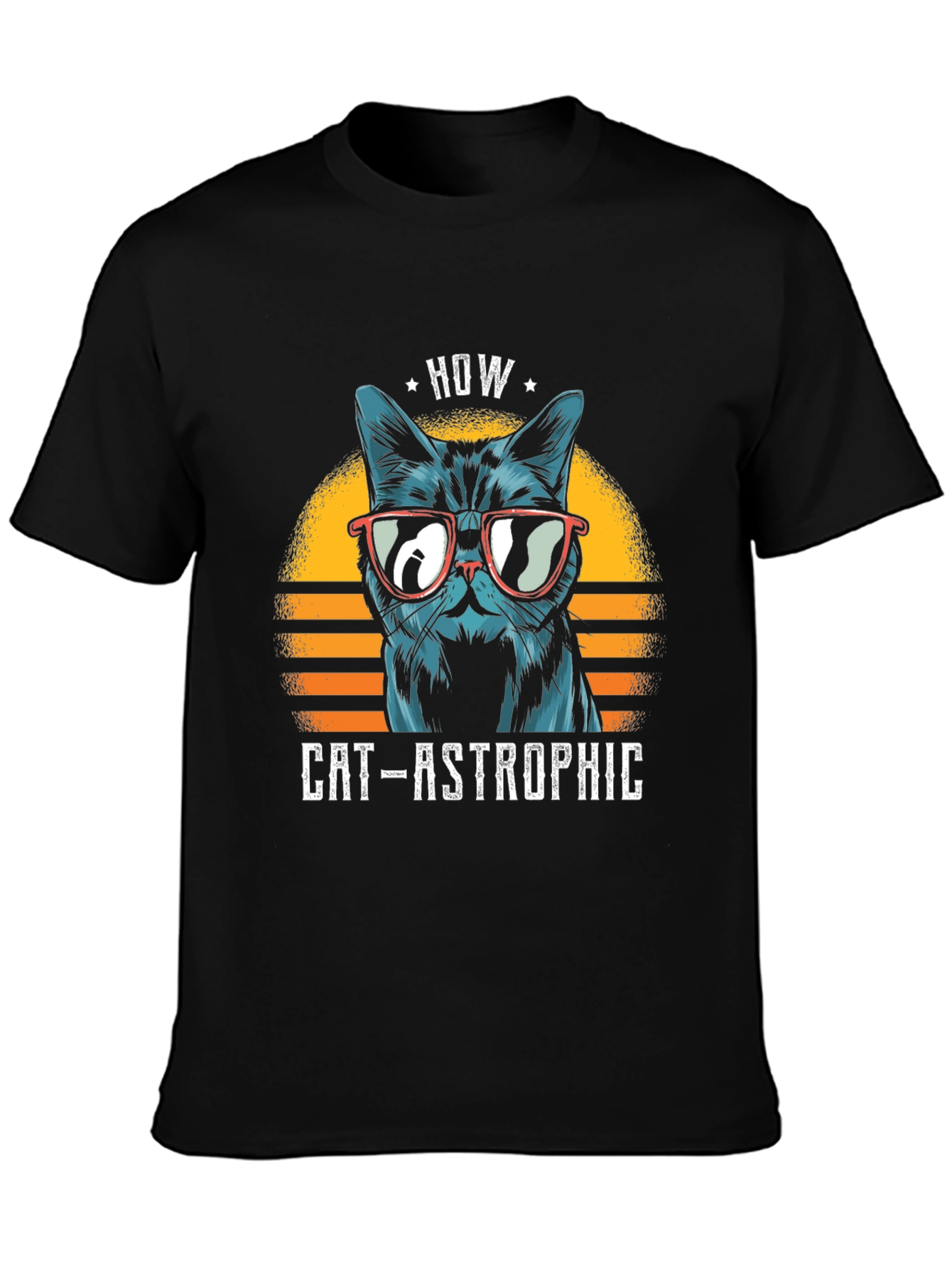 Cat-astrophic T-Shirt: Cool Cat in Shades Tee