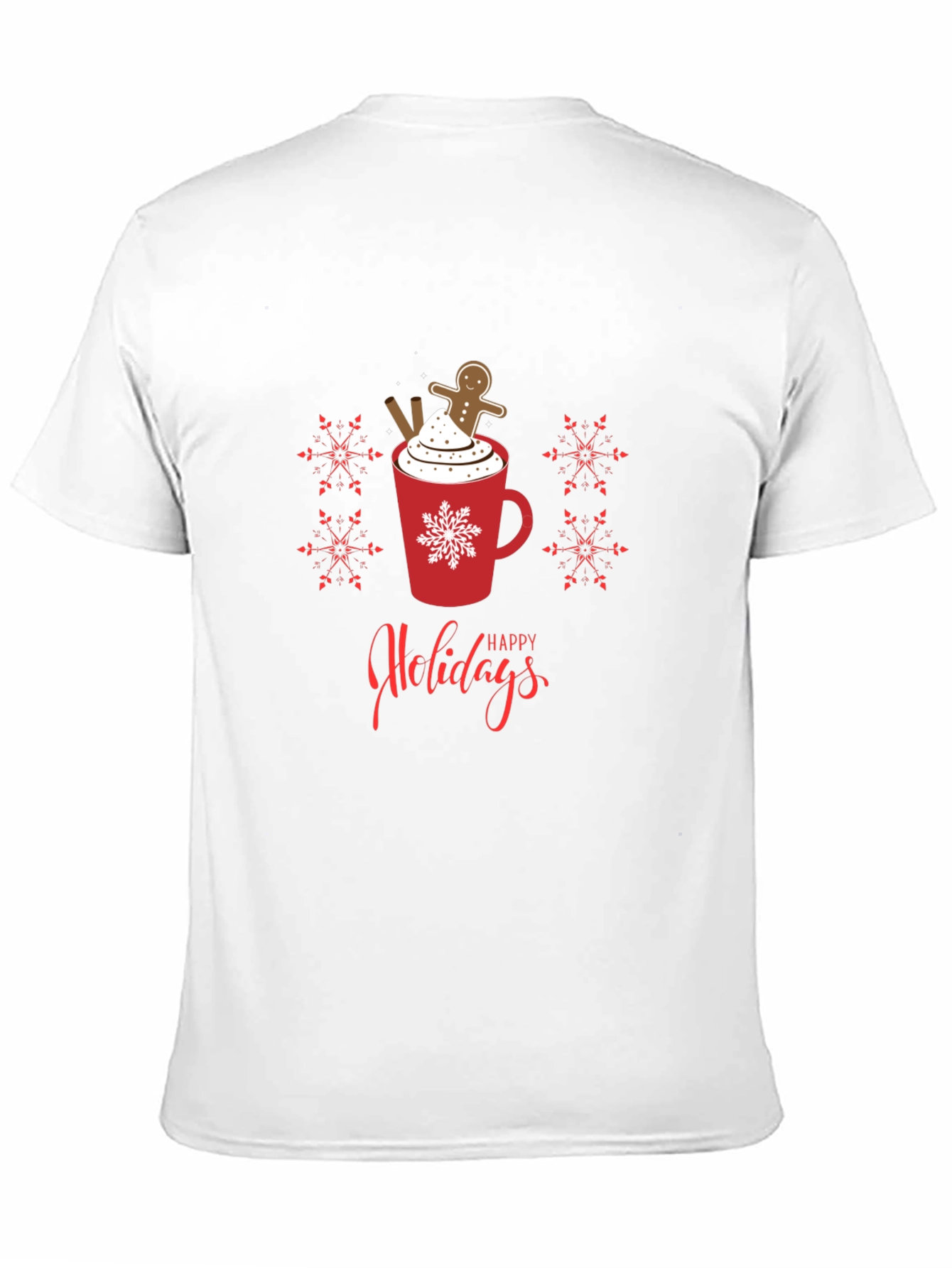 Happy Holidays Gingerbread Hot Cocoa Graphic Tee