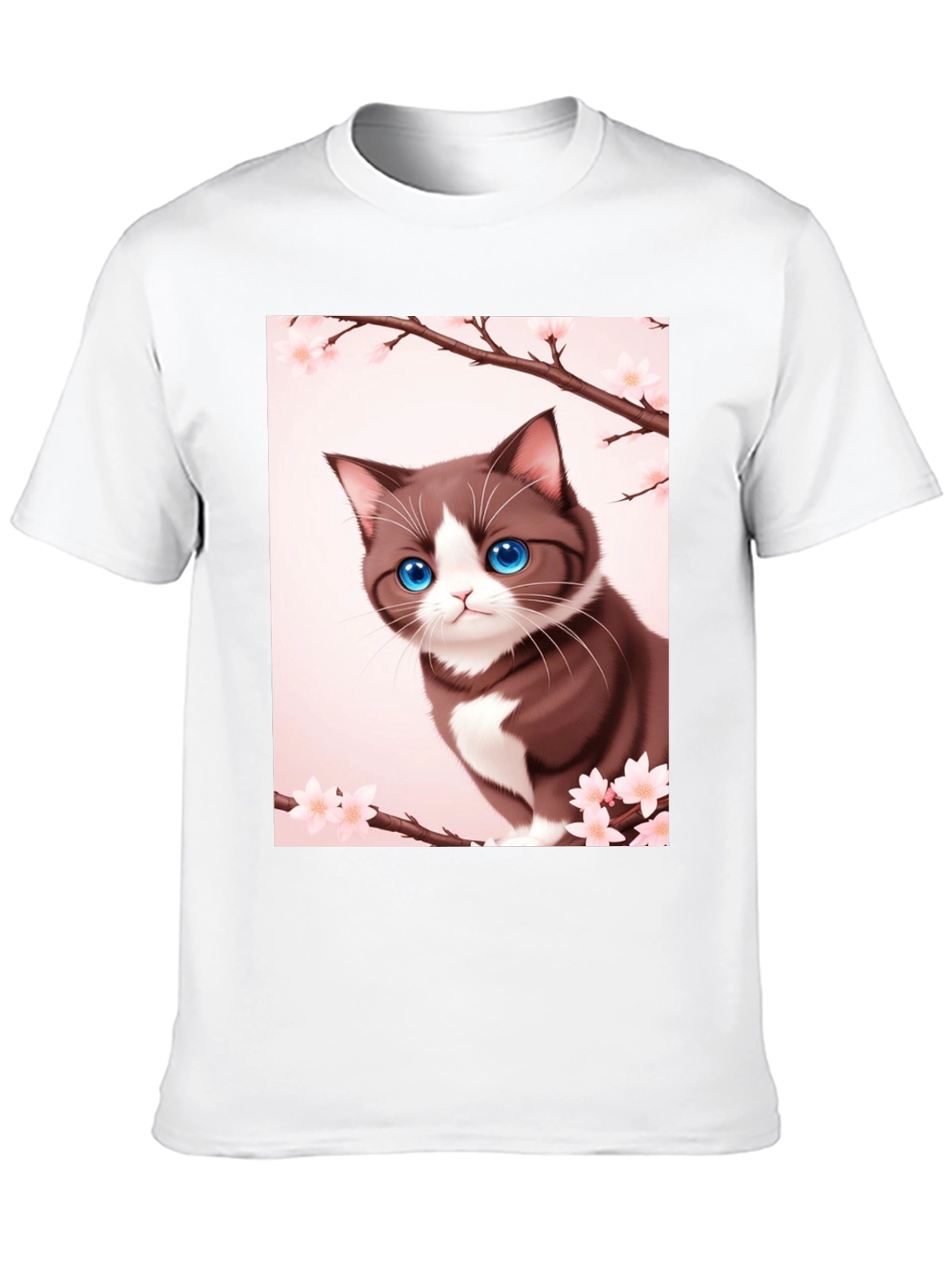 Anime Cat Blossom T-Shirt