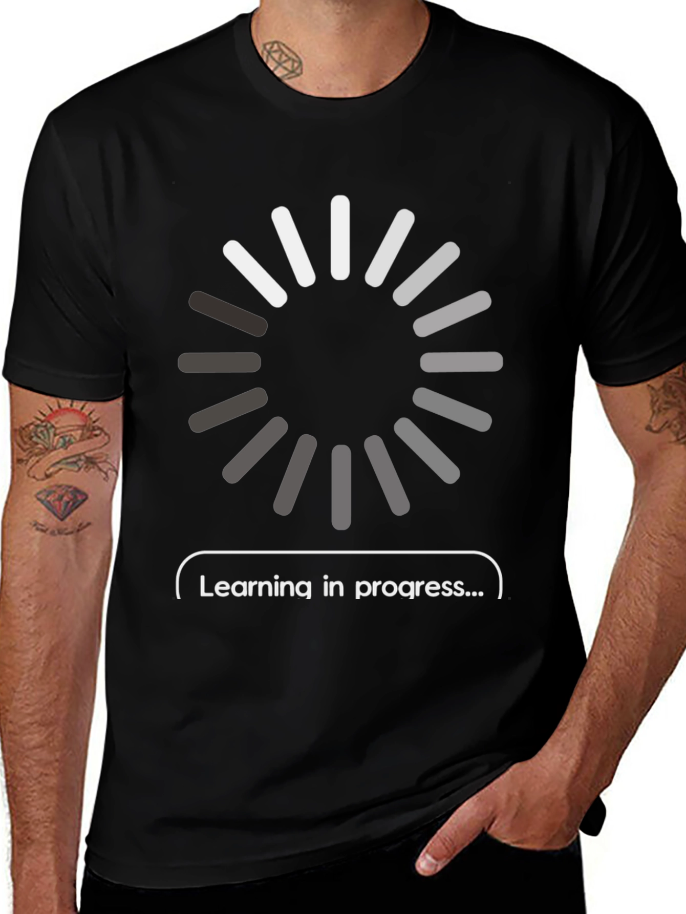 Learning in Progress T-Shirt - Tech Humor Tee