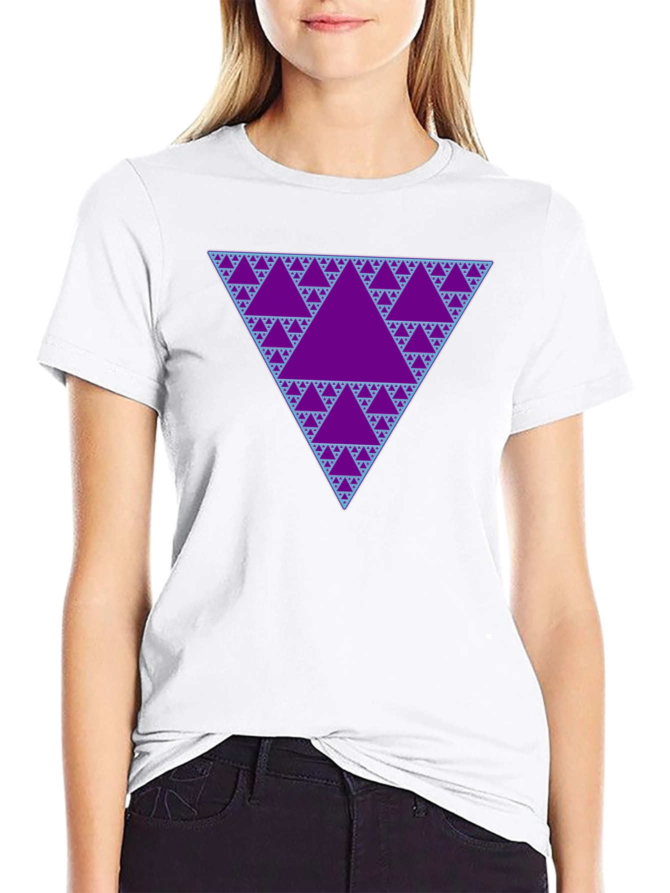 Sierpinski Triangle Mens T-Shirt - Fractal Design