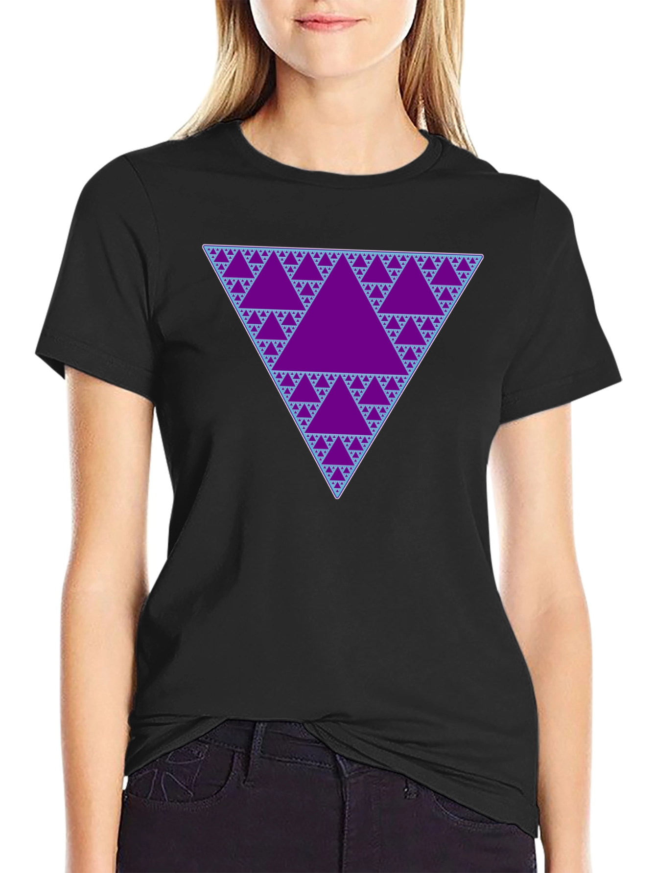 Sierpinski Triangle Mens T-Shirt - Fractal Design