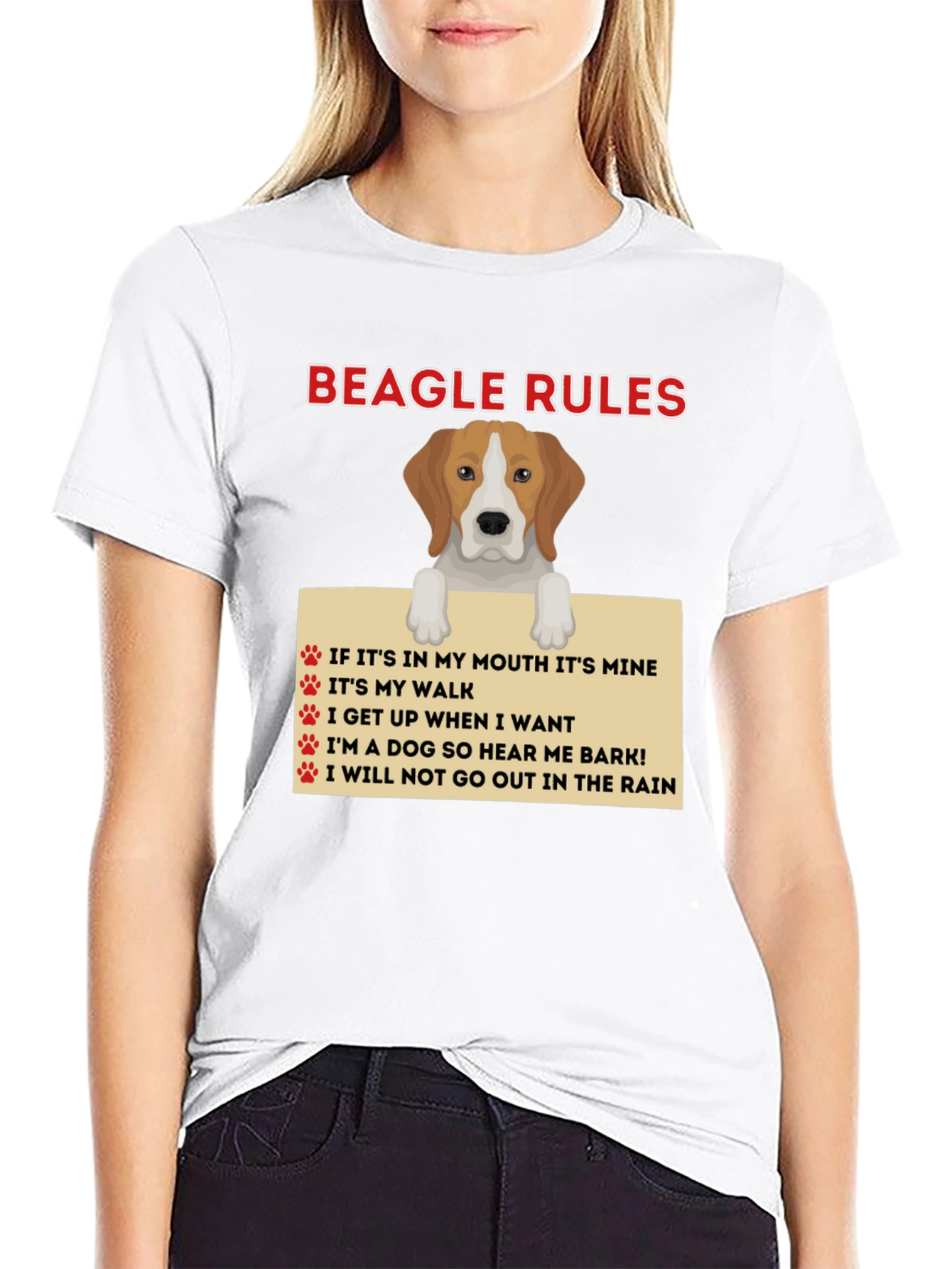 Beagle Rules Funny Dog T-Shirt