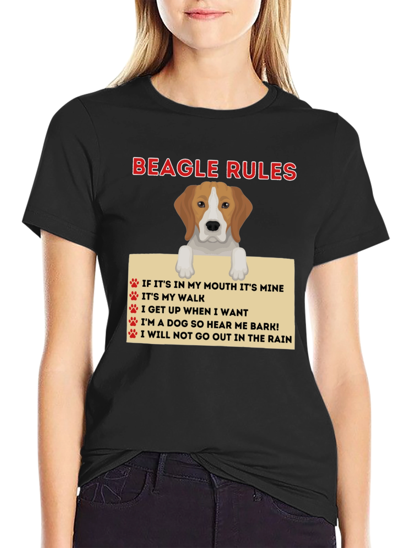Beagle Rules Funny Dog T-Shirt
