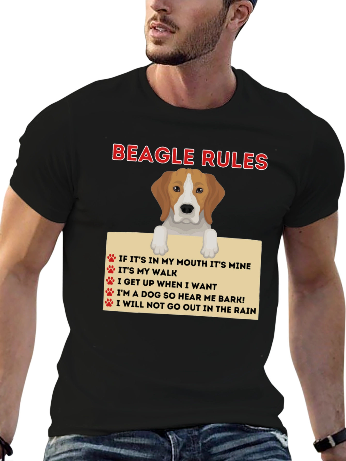 Beagle Rules Funny Dog T-Shirt