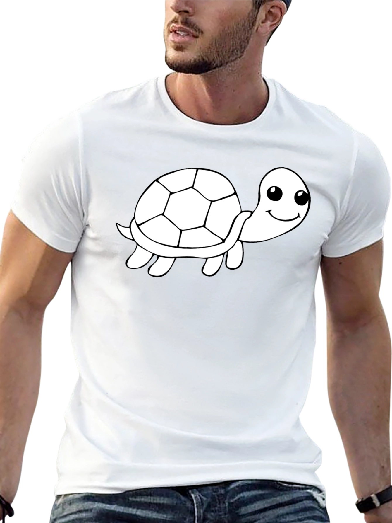 Turtle Graphic Tee - Soft Cotton Blend