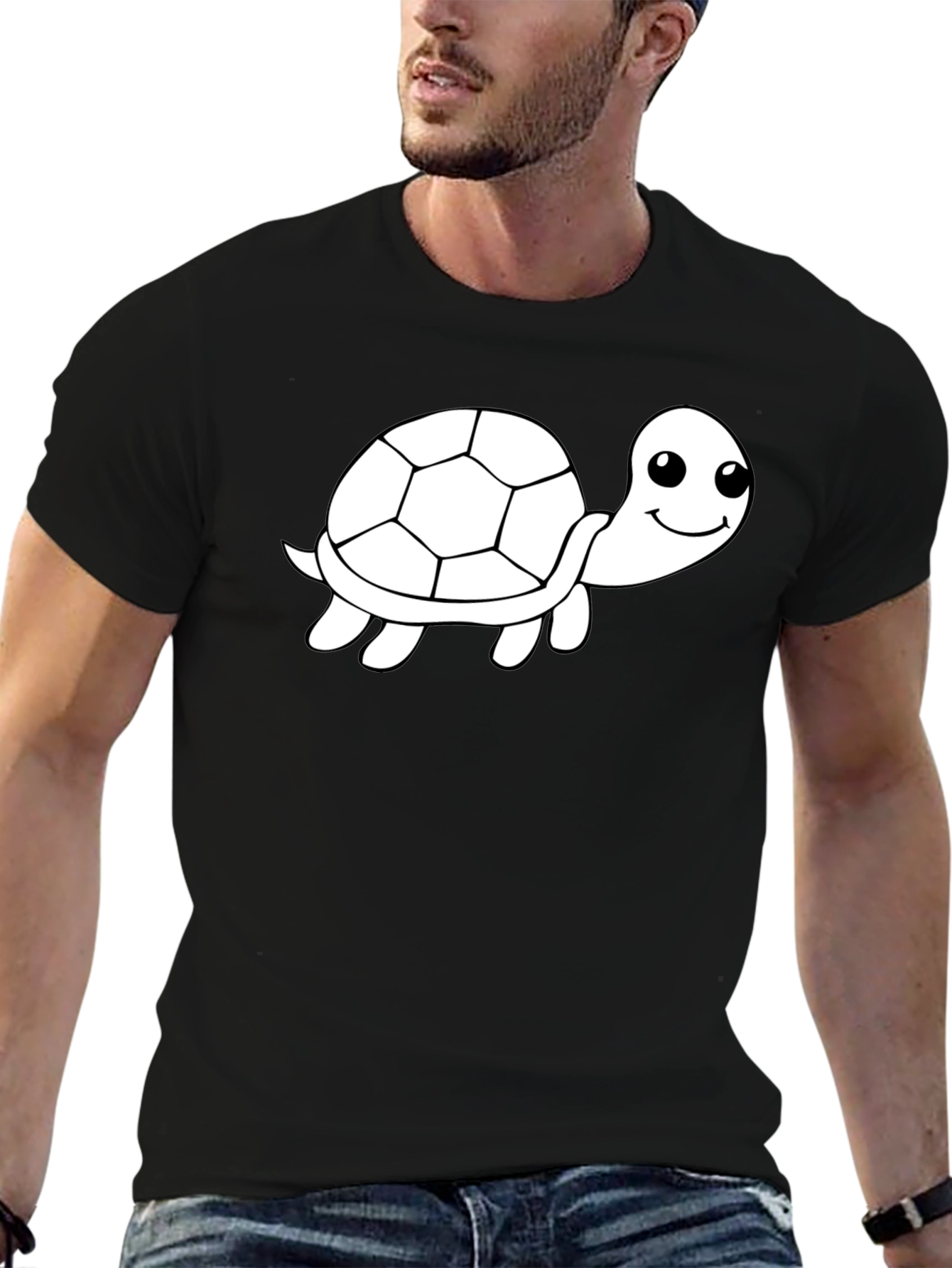 Turtle Graphic Tee - Soft Cotton Blend