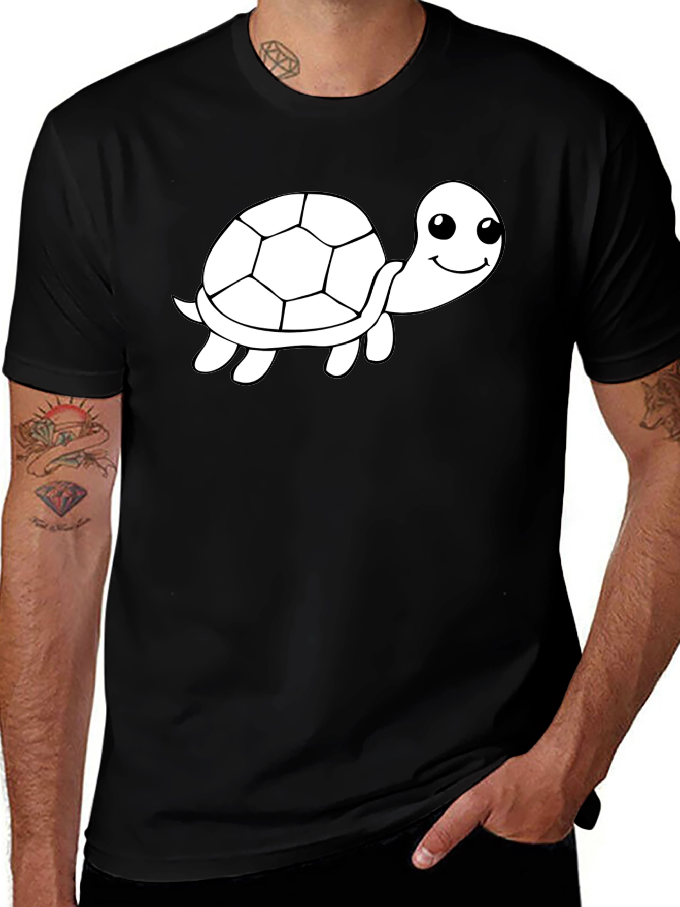 Turtle Graphic Tee - Soft Cotton Blend