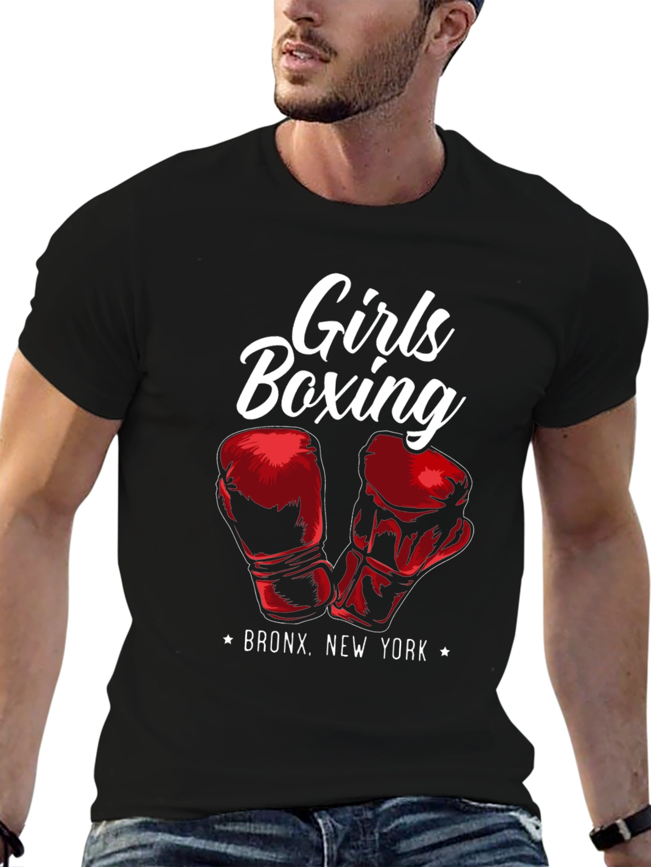 Girls Boxing Bronx New York T-Shirt