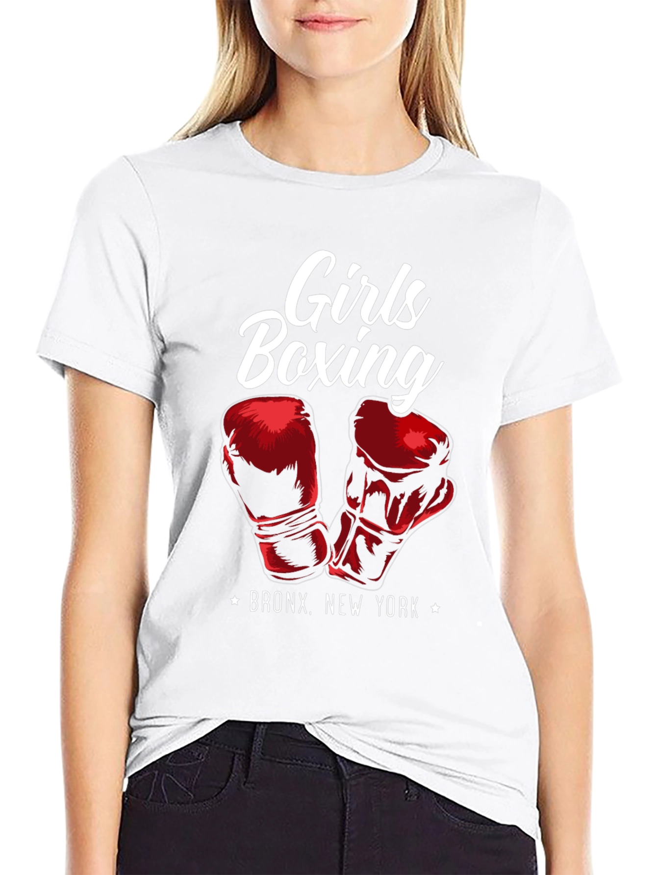 Girls Boxing Bronx New York T-Shirt