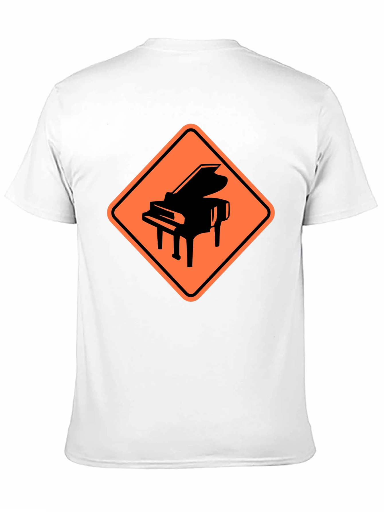 Piano Crossing Graphic Tee - Musicians Humor