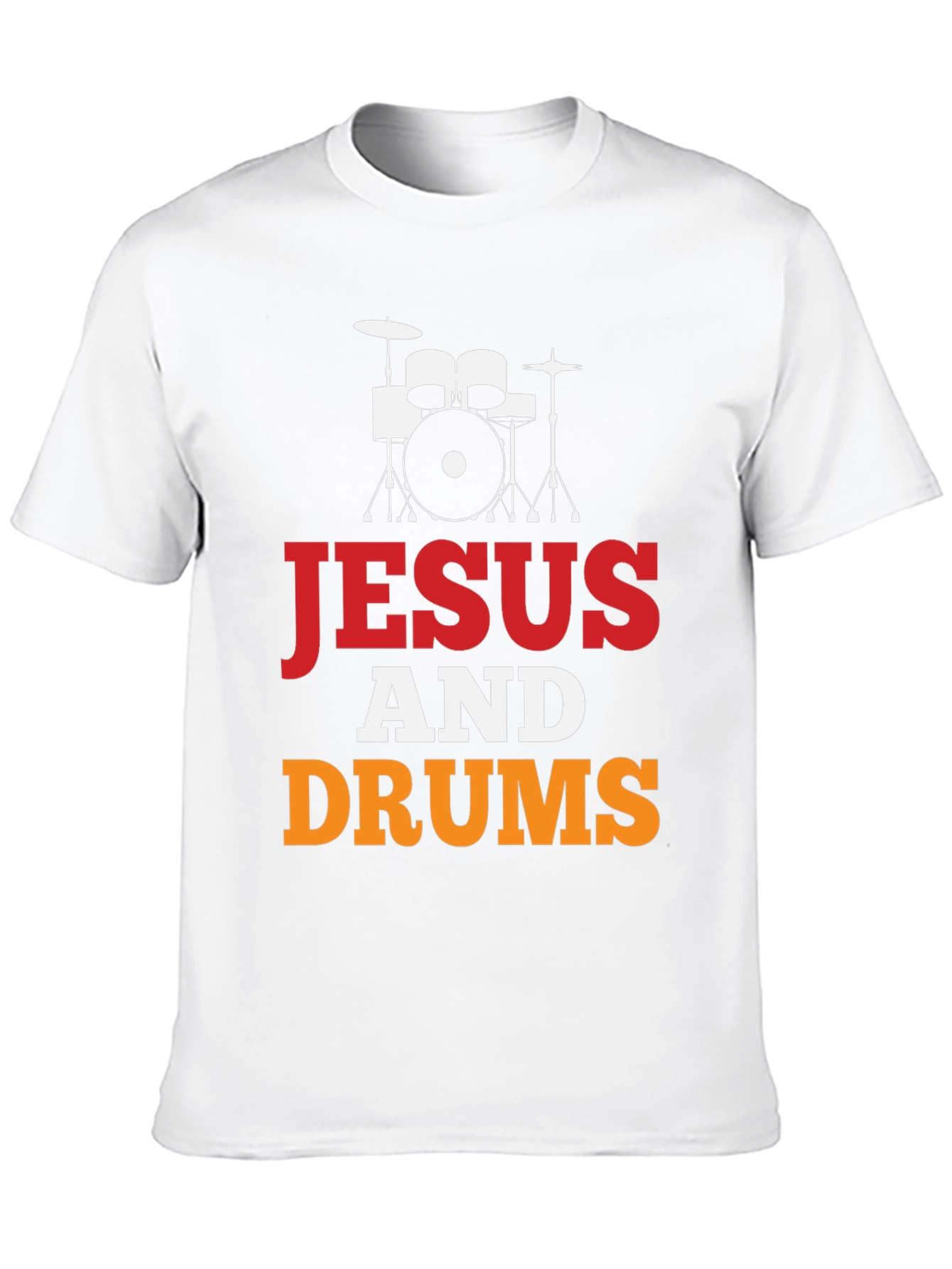 Jesus and Drums Graphic Tee | Christian Drummer T-Shirt