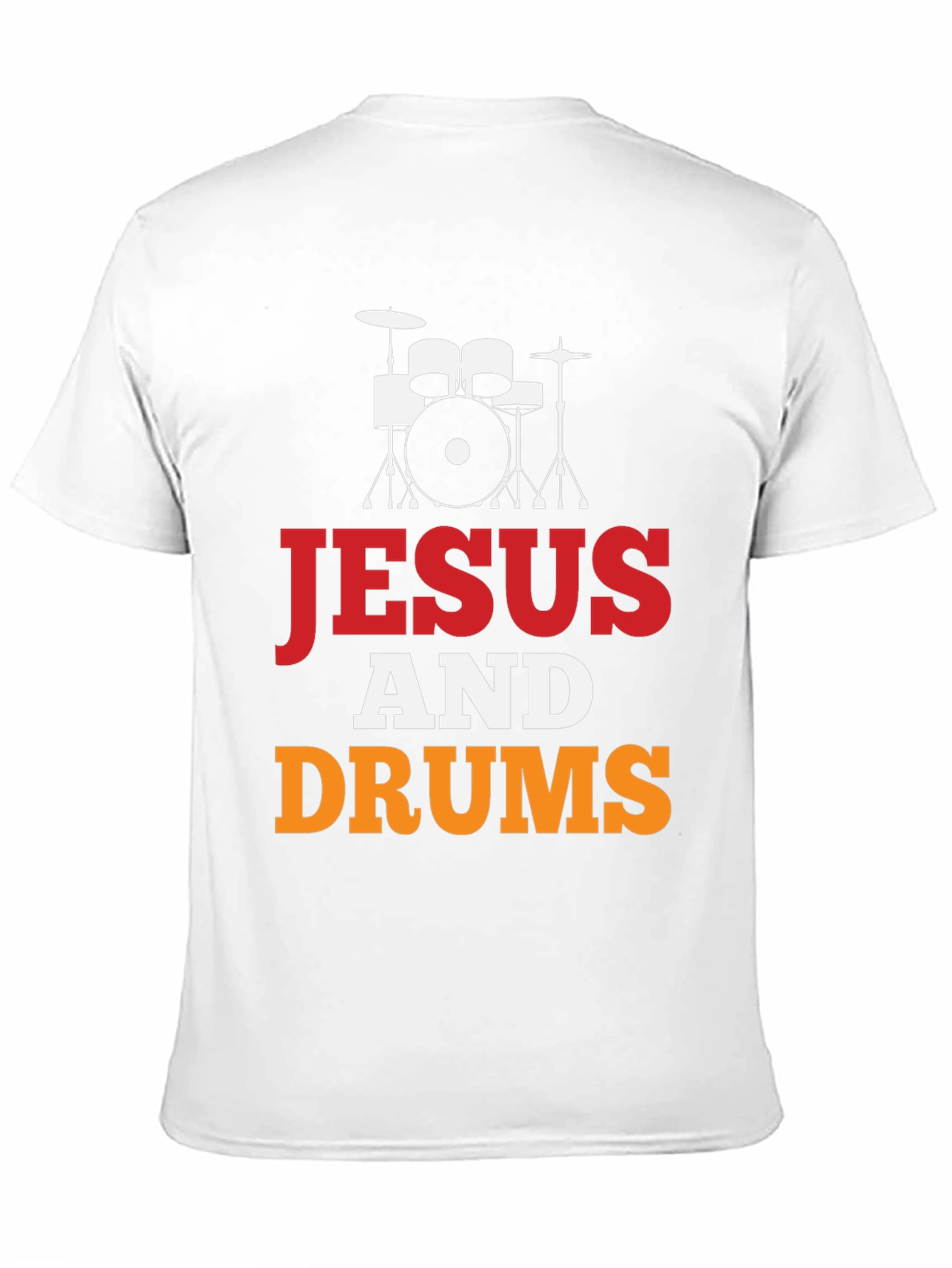Jesus and Drums Graphic Tee | Christian Drummer T-Shirt