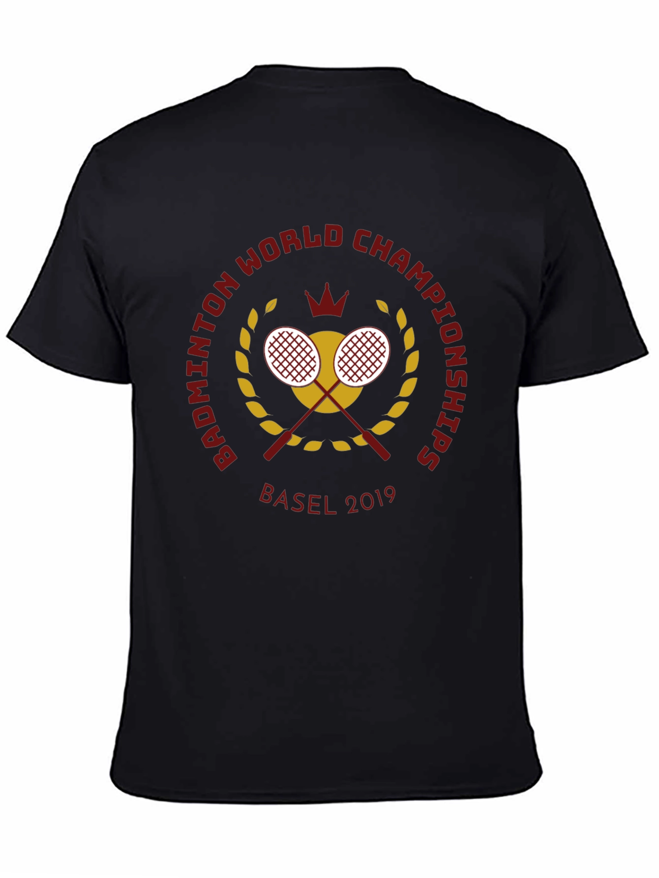 Badminton World Championships Basel 2019 Black T-Shirt