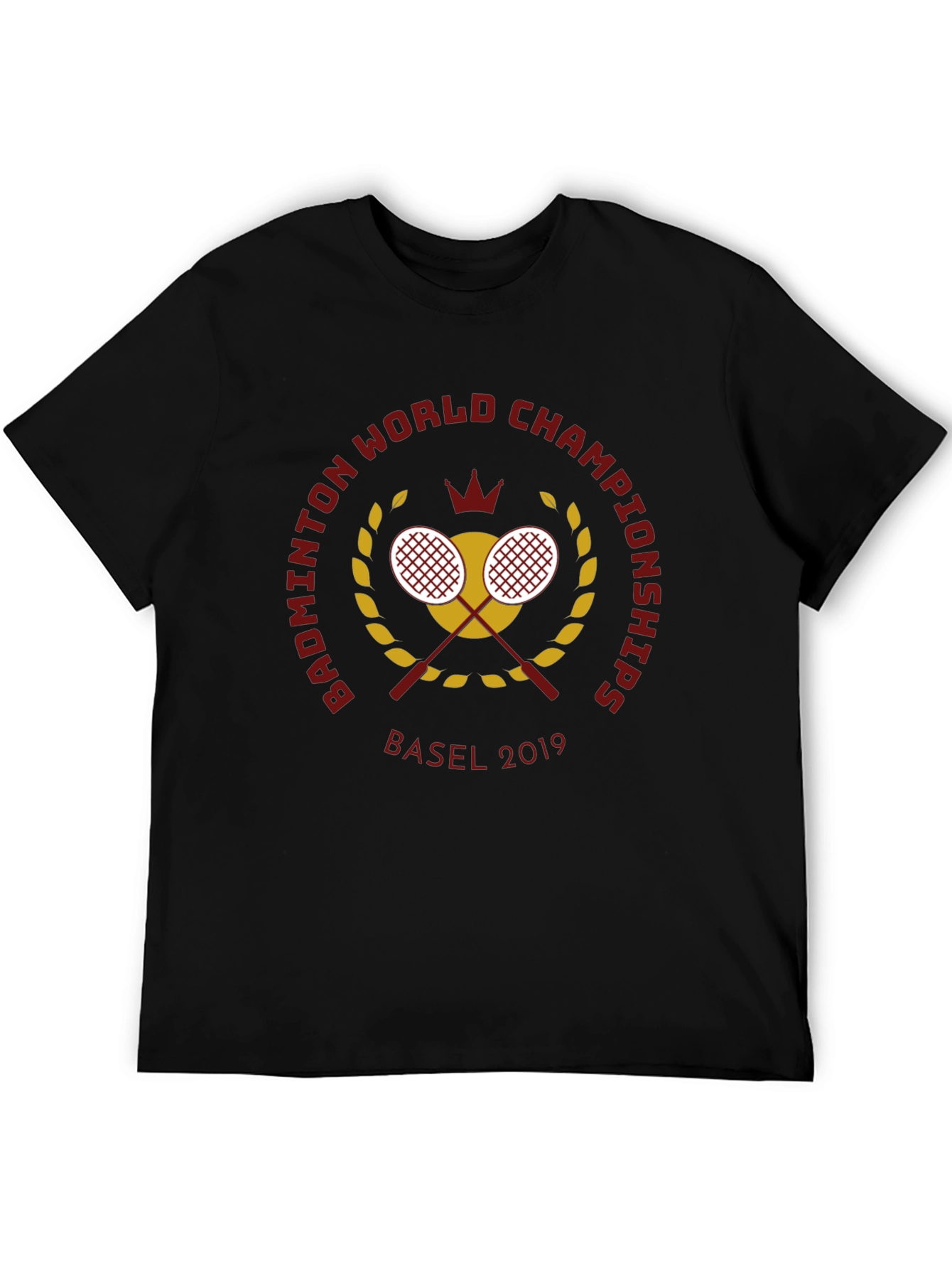 Badminton World Championships Basel 2019 Black T-Shirt