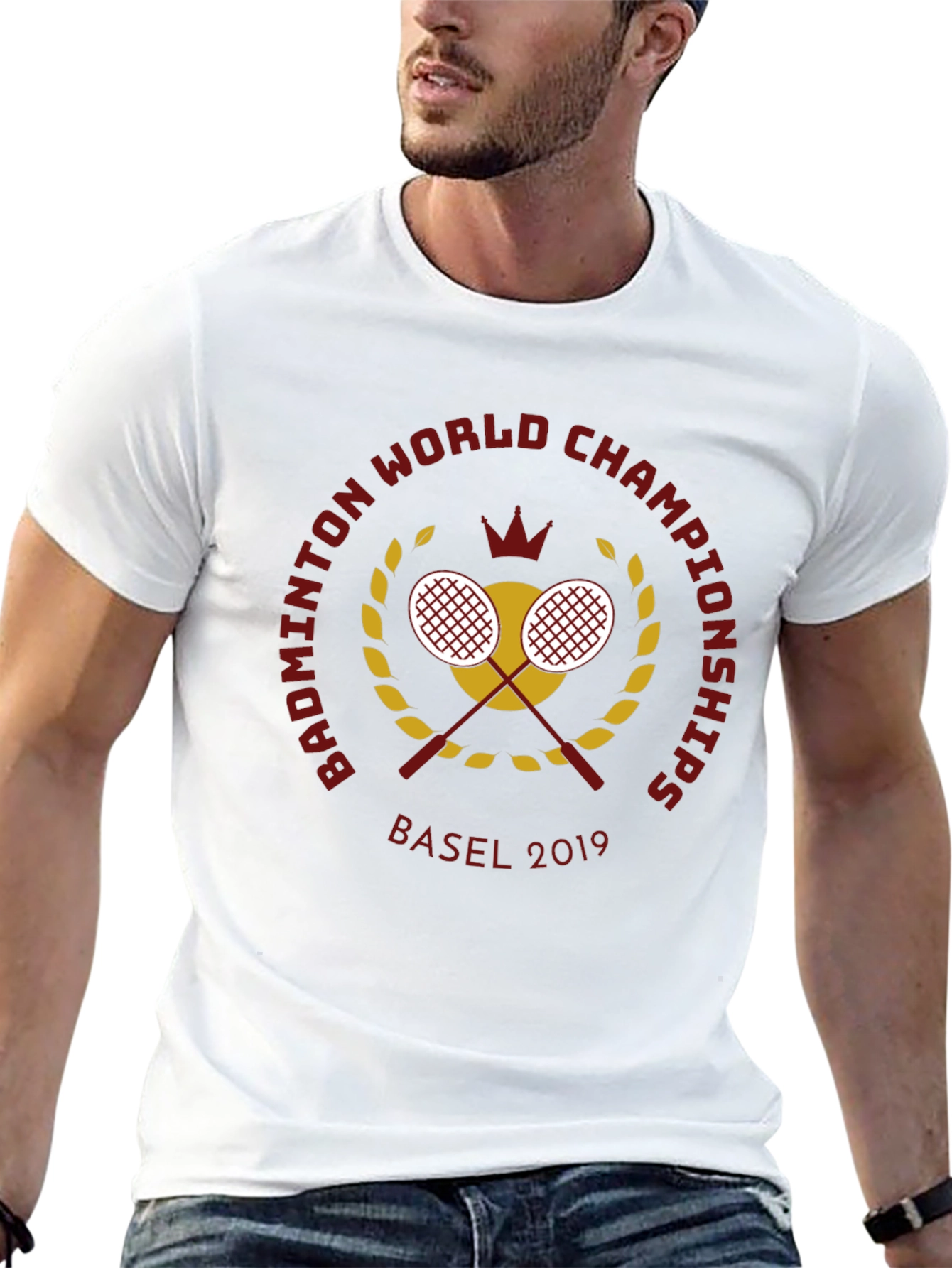 Badminton World Championships Basel 2019 Black T-Shirt