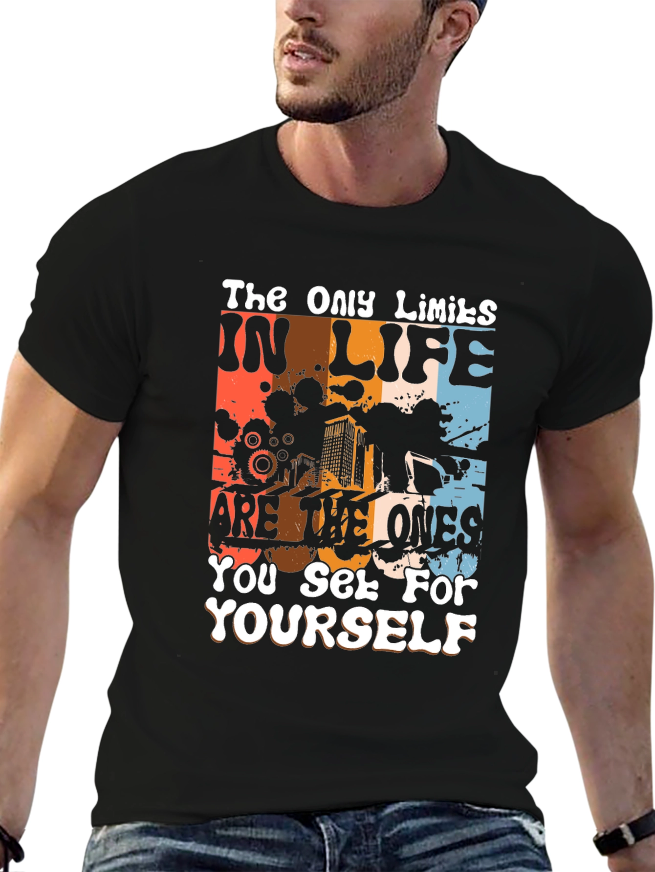 Inspirational Graphic Tee: The Only Limits T-Shirt