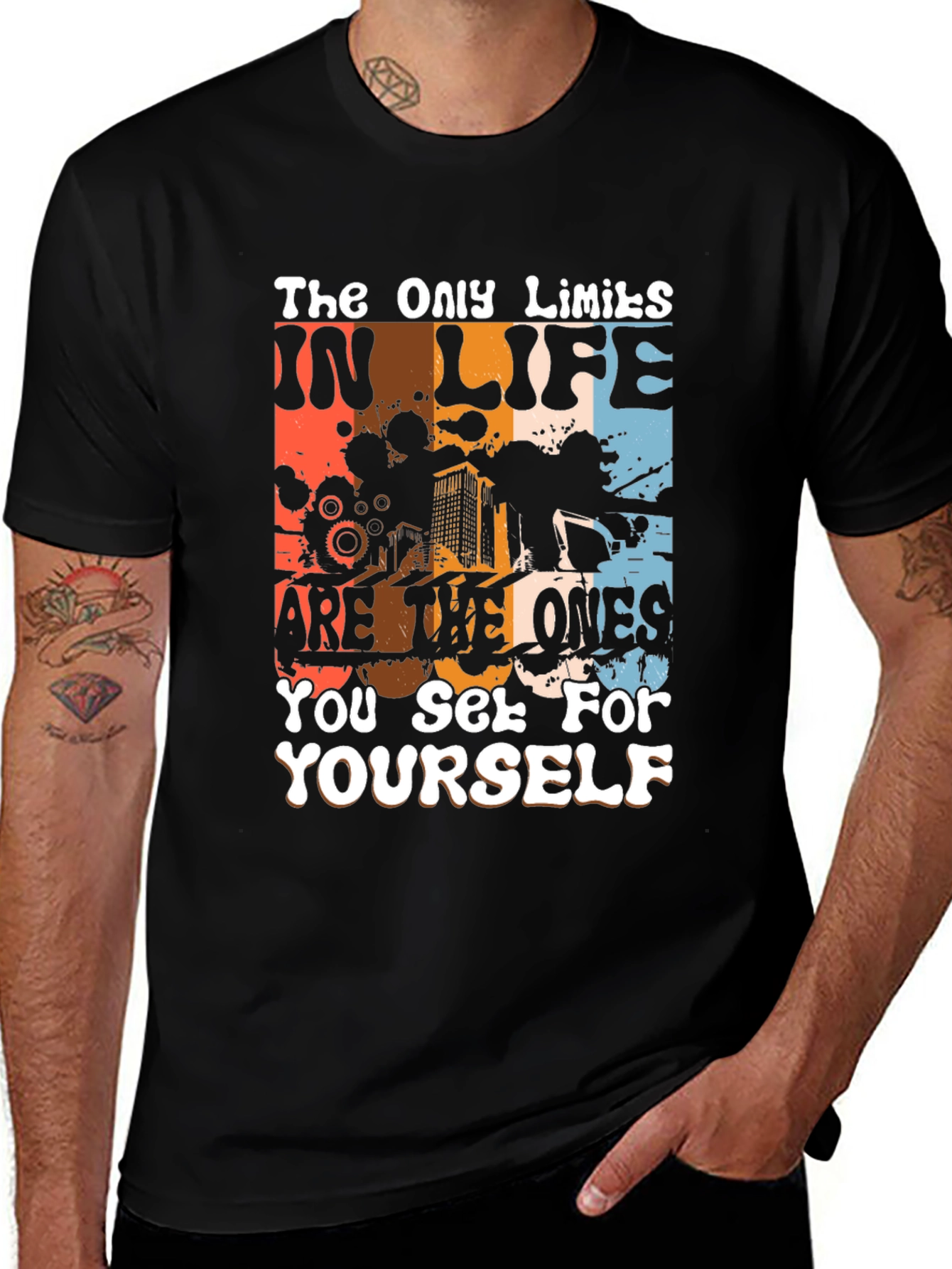 Inspirational Graphic Tee: The Only Limits T-Shirt