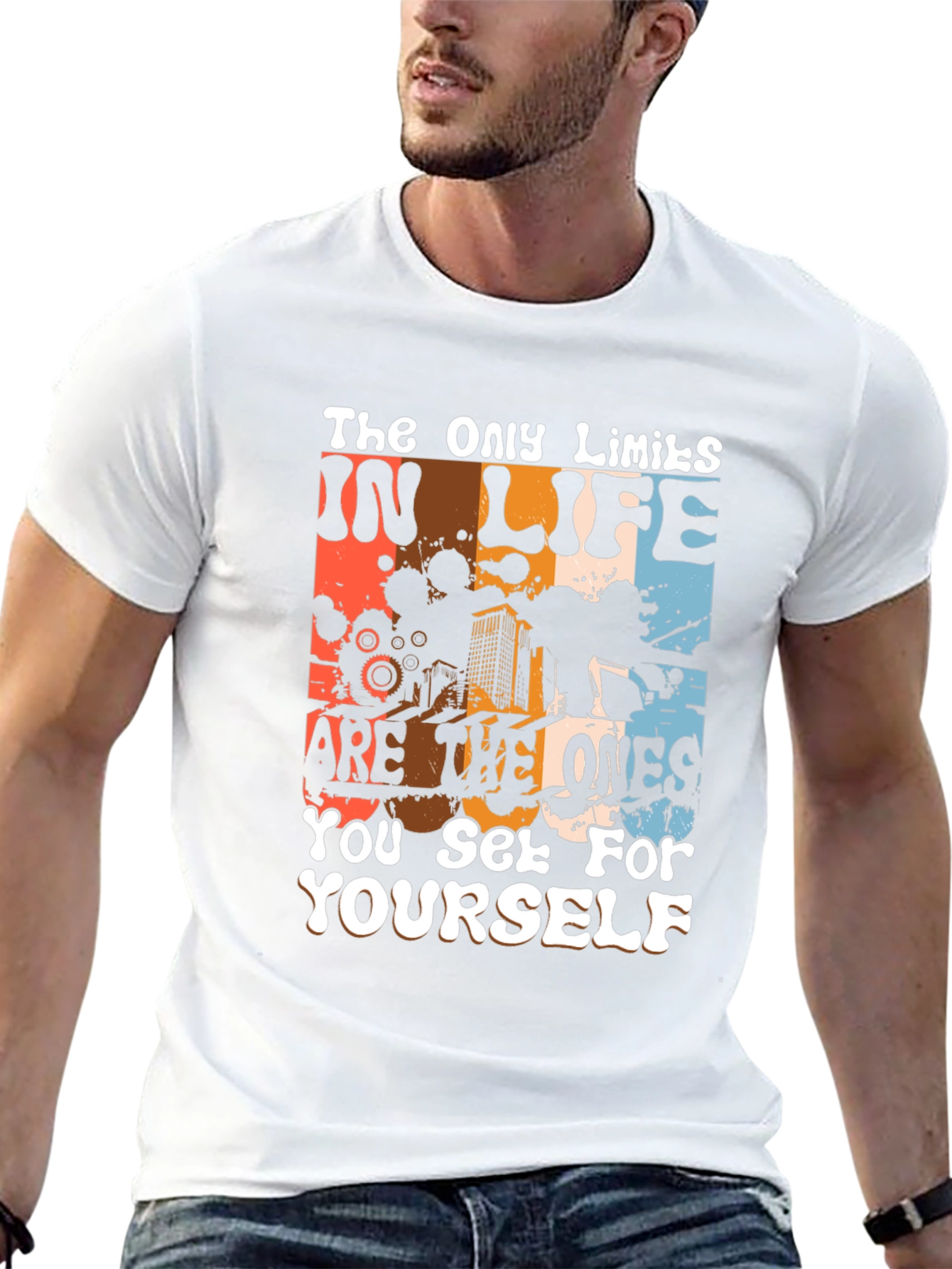 Inspirational Graphic Tee: The Only Limits T-Shirt