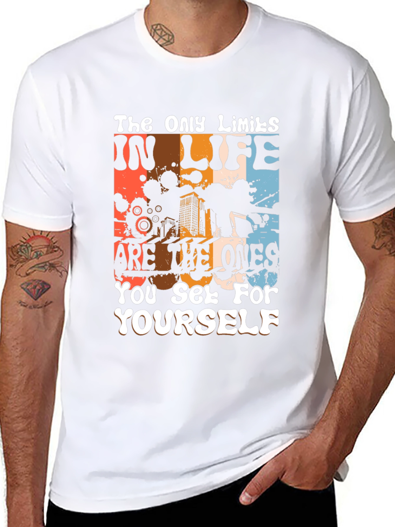 Inspirational Graphic Tee: The Only Limits T-Shirt