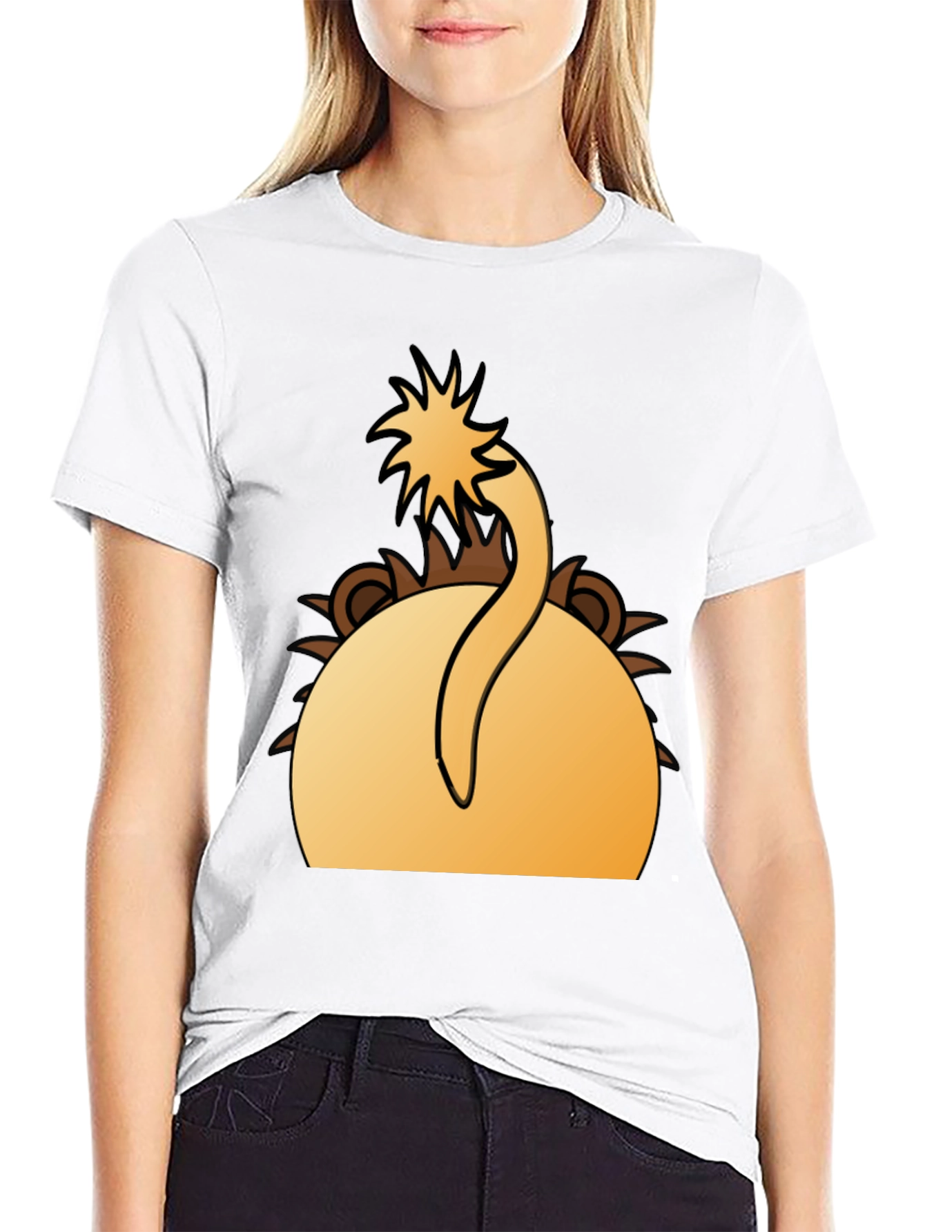 Lion Tail T-Shirt - Funny Animal Design