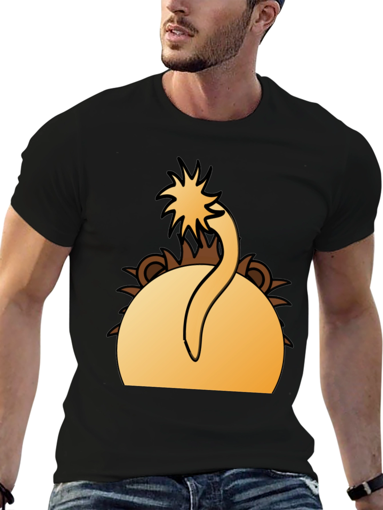 Lion Tail T-Shirt - Funny Animal Design