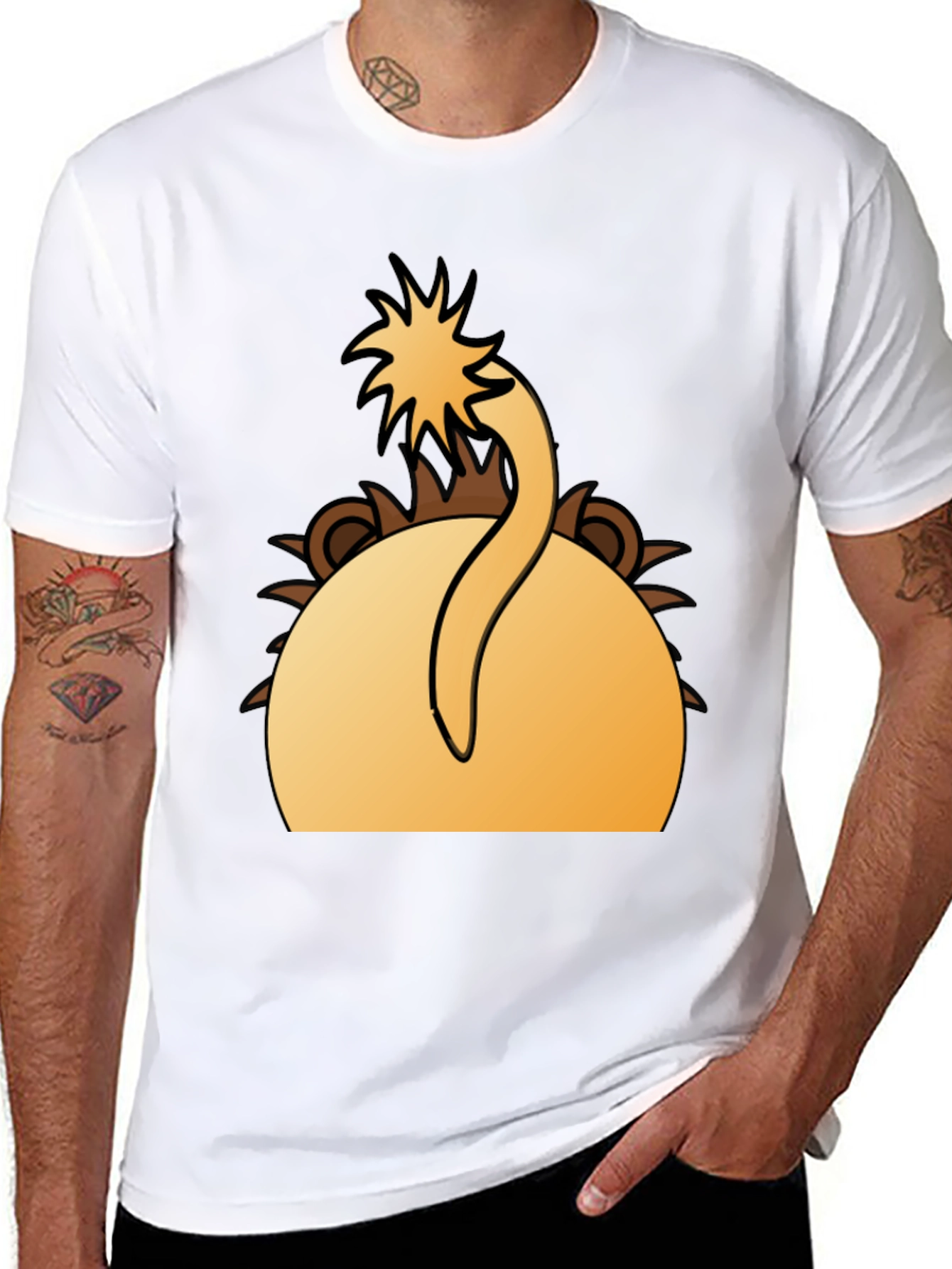 Lion Tail T-Shirt - Funny Animal Design