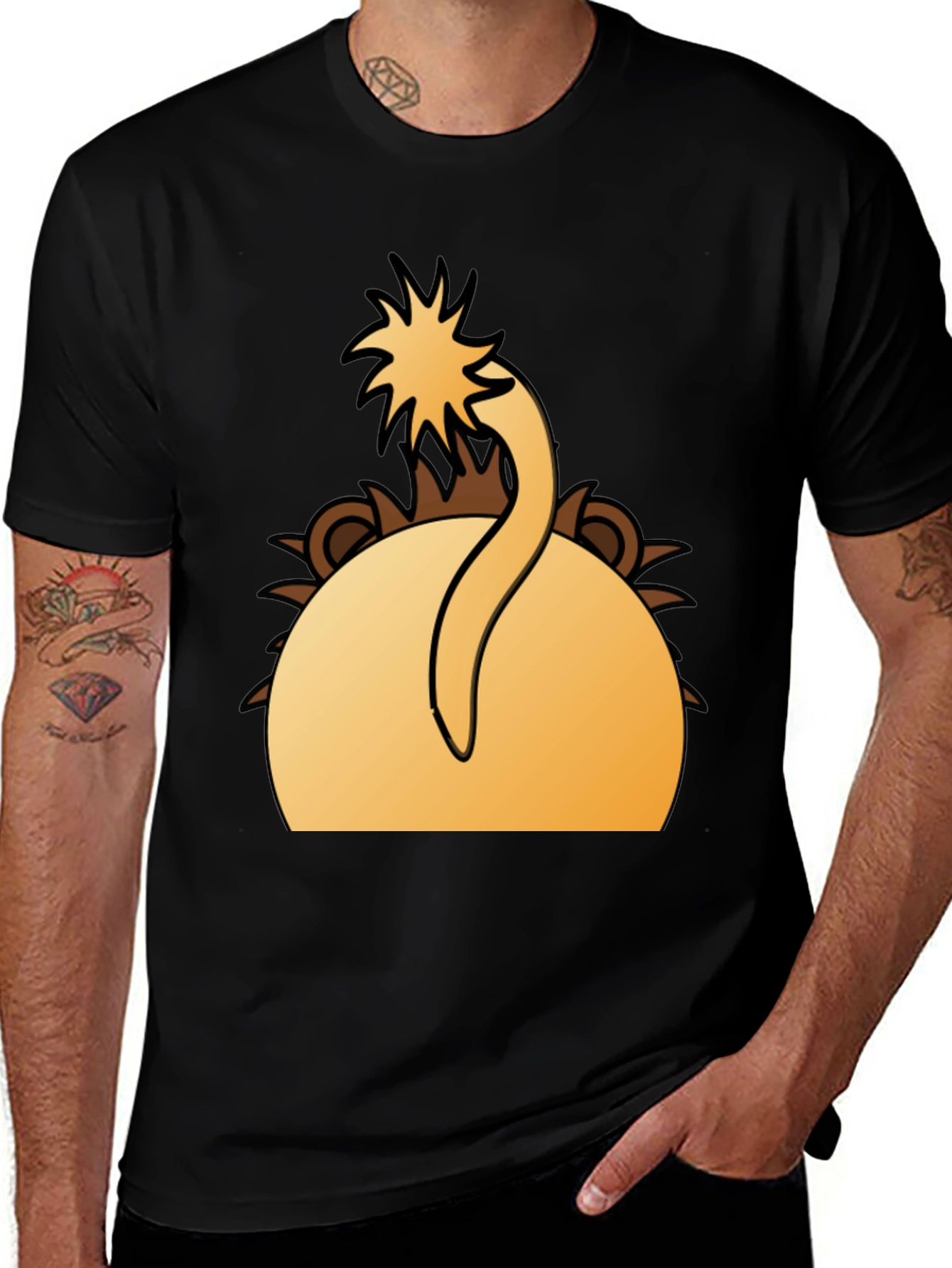 Lion Tail T-Shirt - Funny Animal Design
