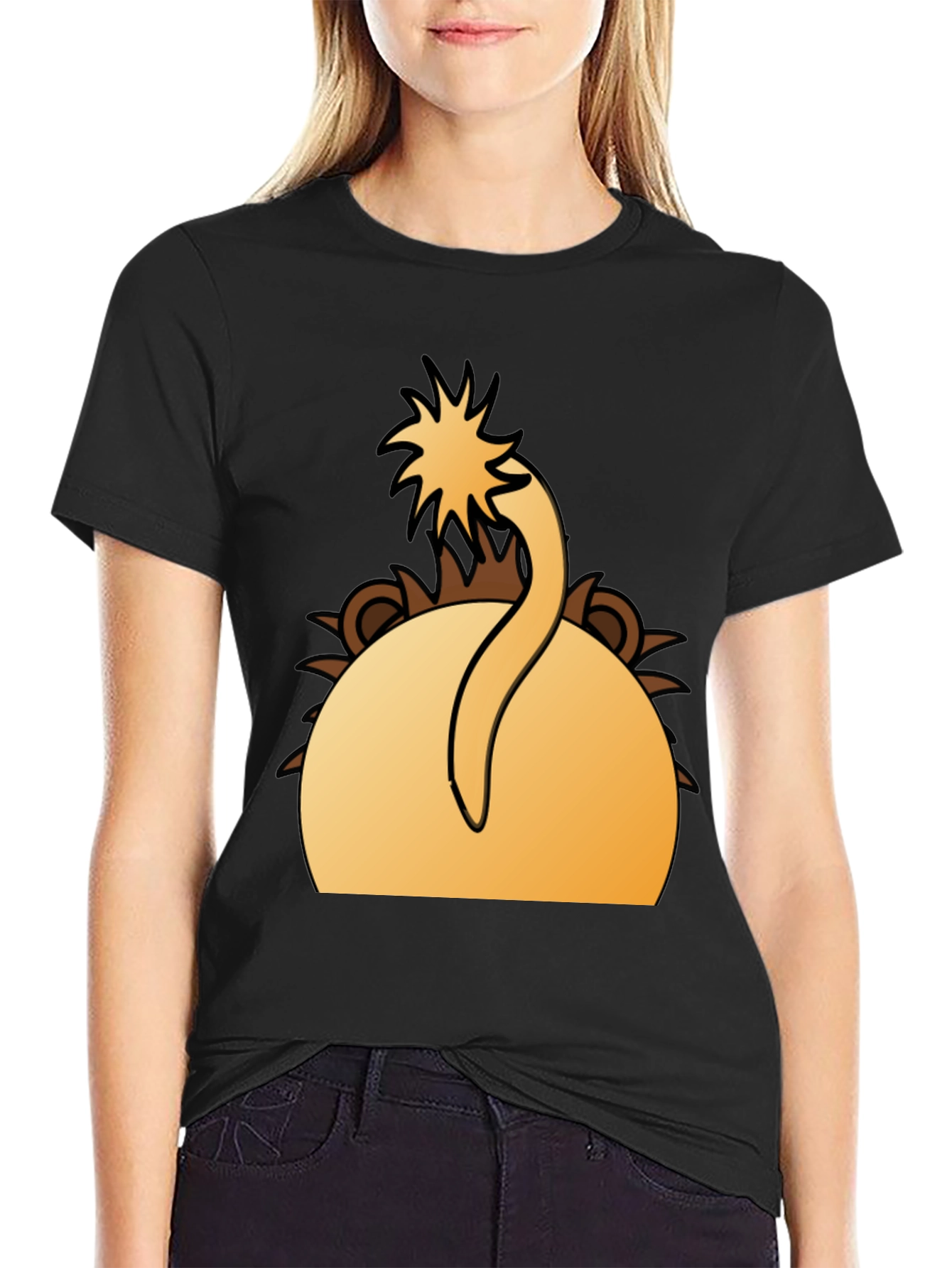 Lion Tail T-Shirt - Funny Animal Design