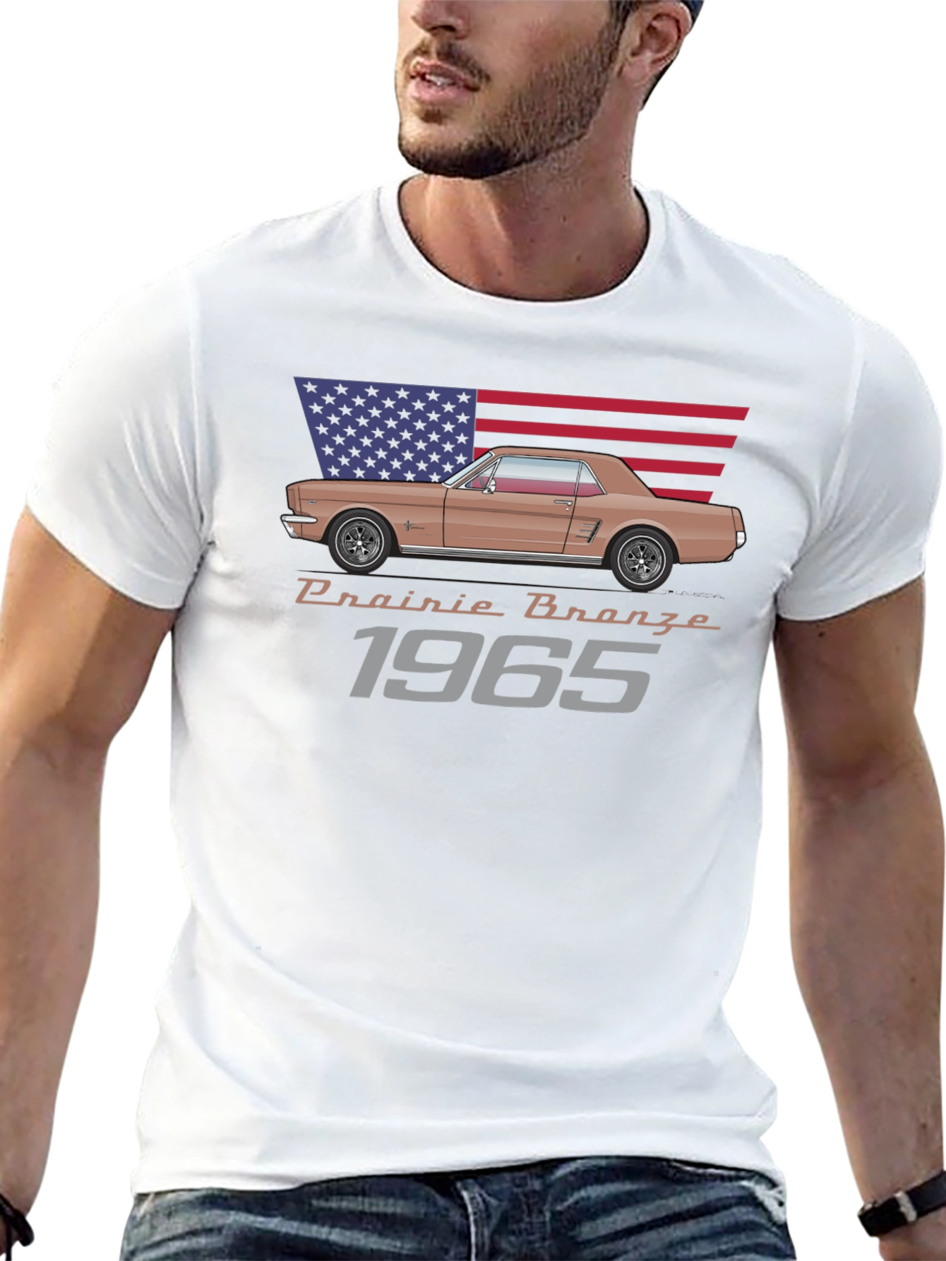 Prairie Bronze 1965 Mustang Graphic T-Shirt