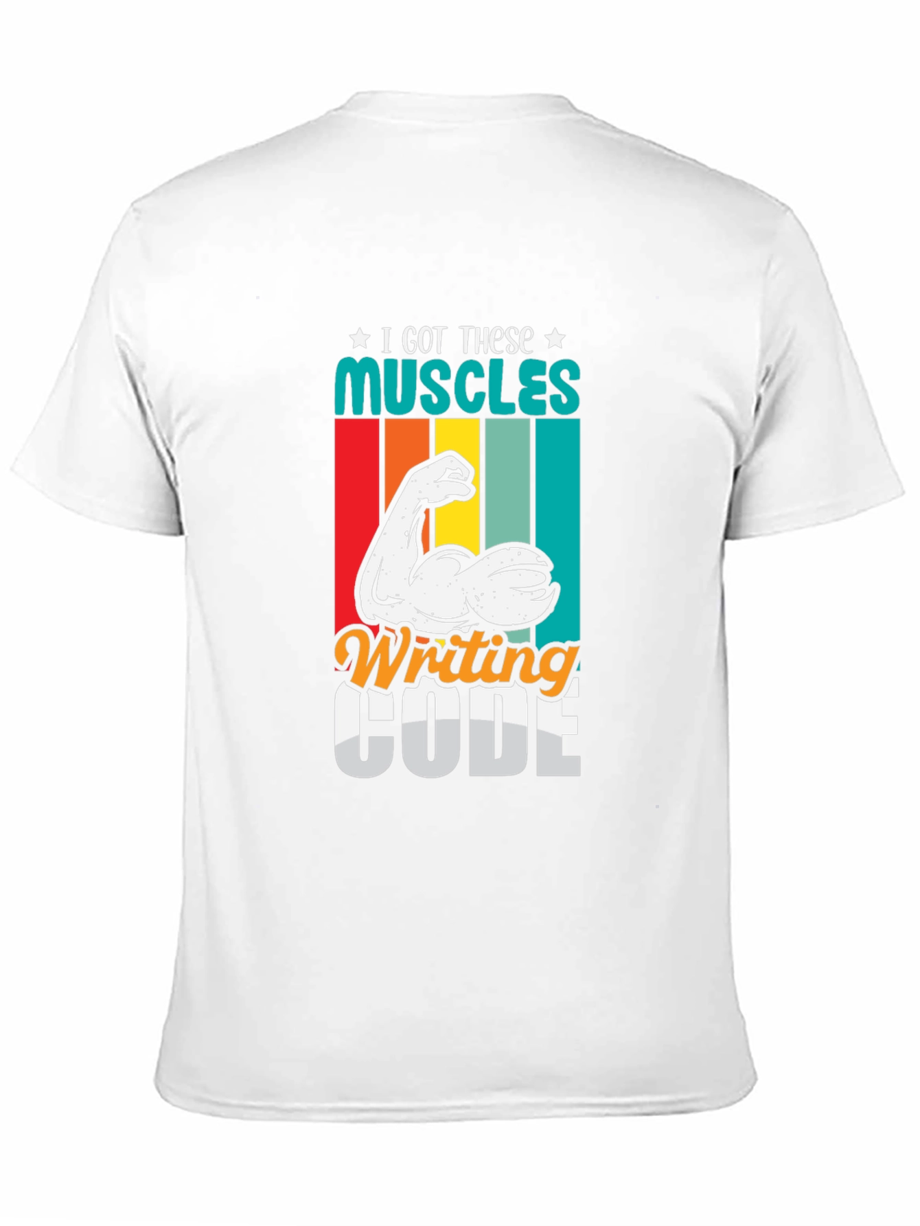 Code Muscles Black Graphic Tee