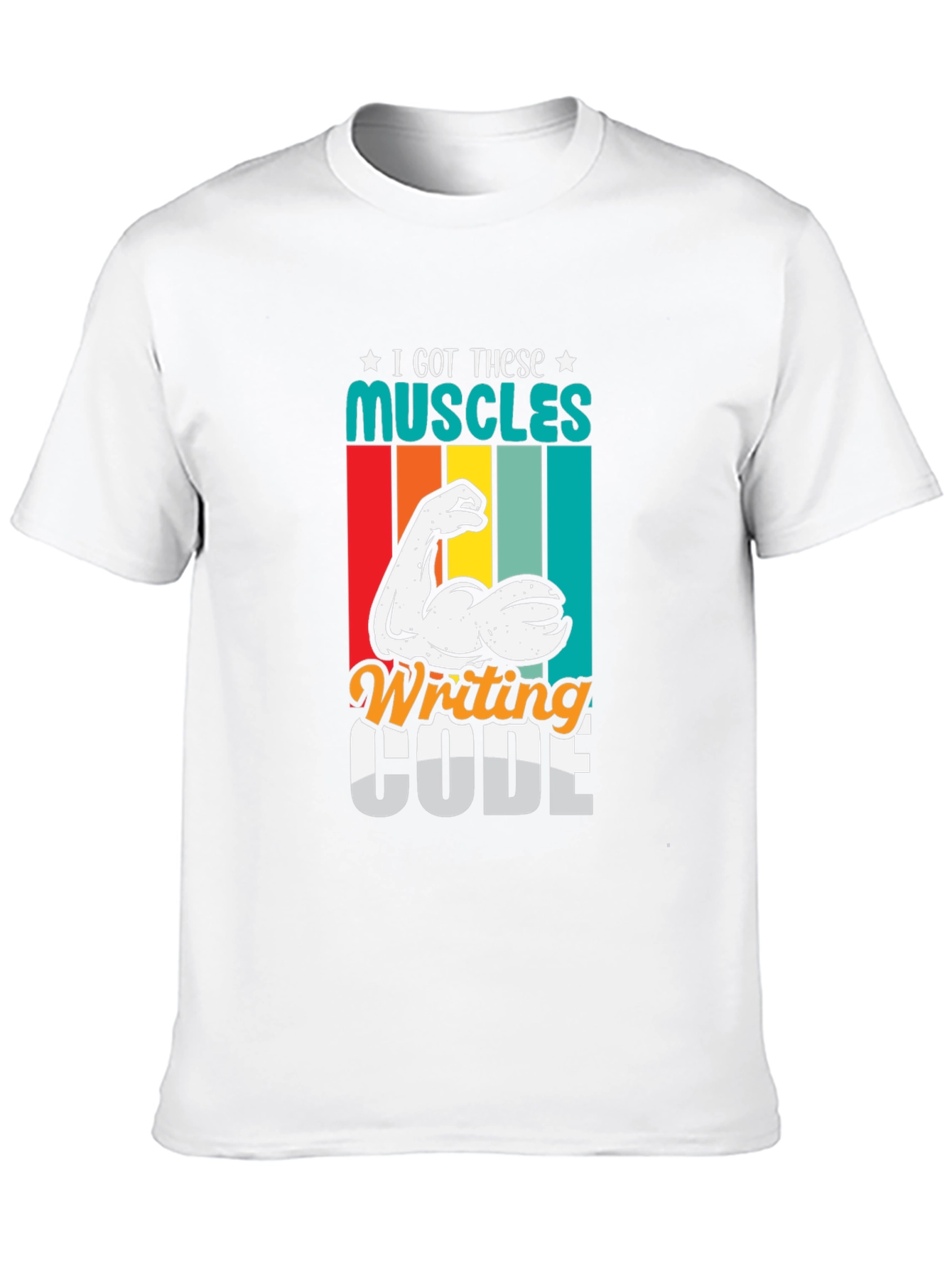 Code Muscles Black Graphic Tee