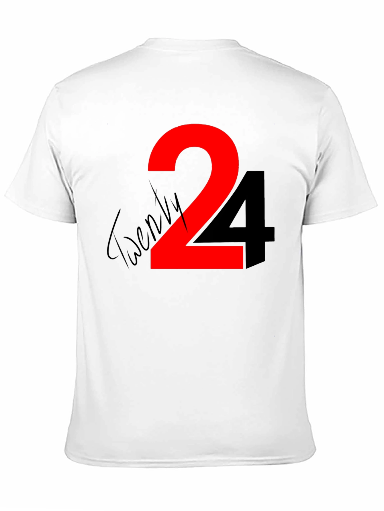 Twenty Four Graphic Tee - Black Cotton Shirt