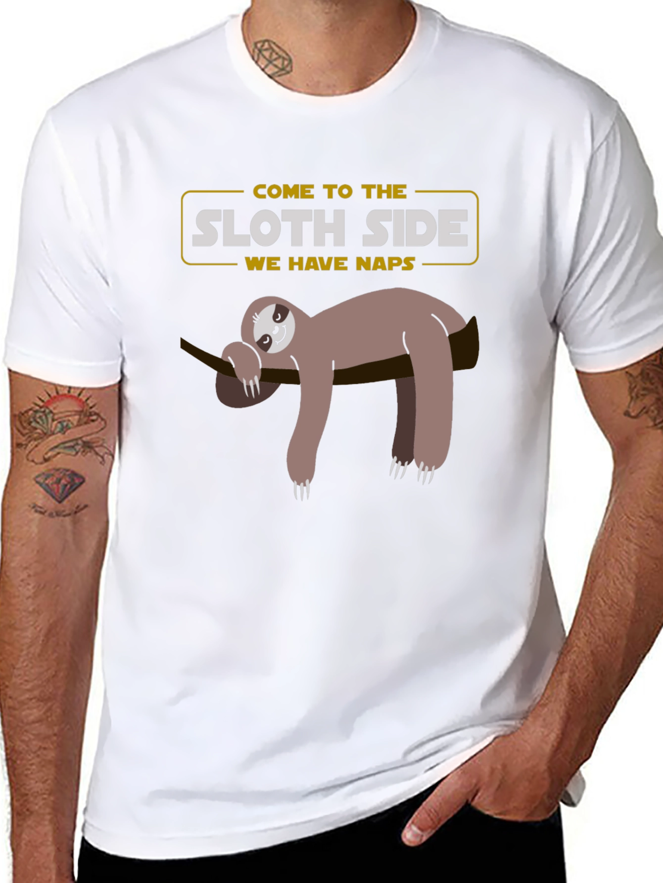 Sloth Side T-Shirt - Lazy Naps