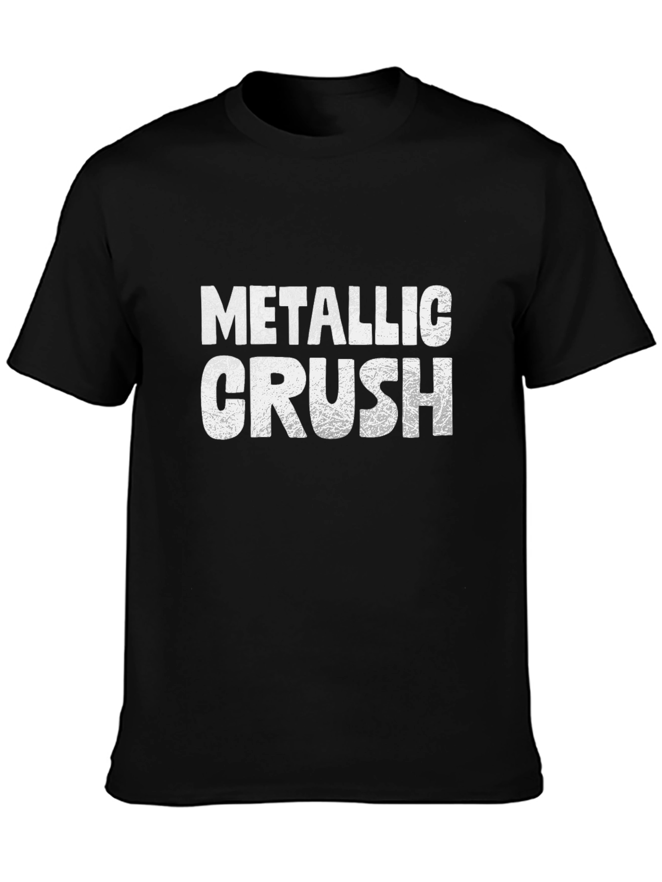 Metallic Crush Black Graphic Tee