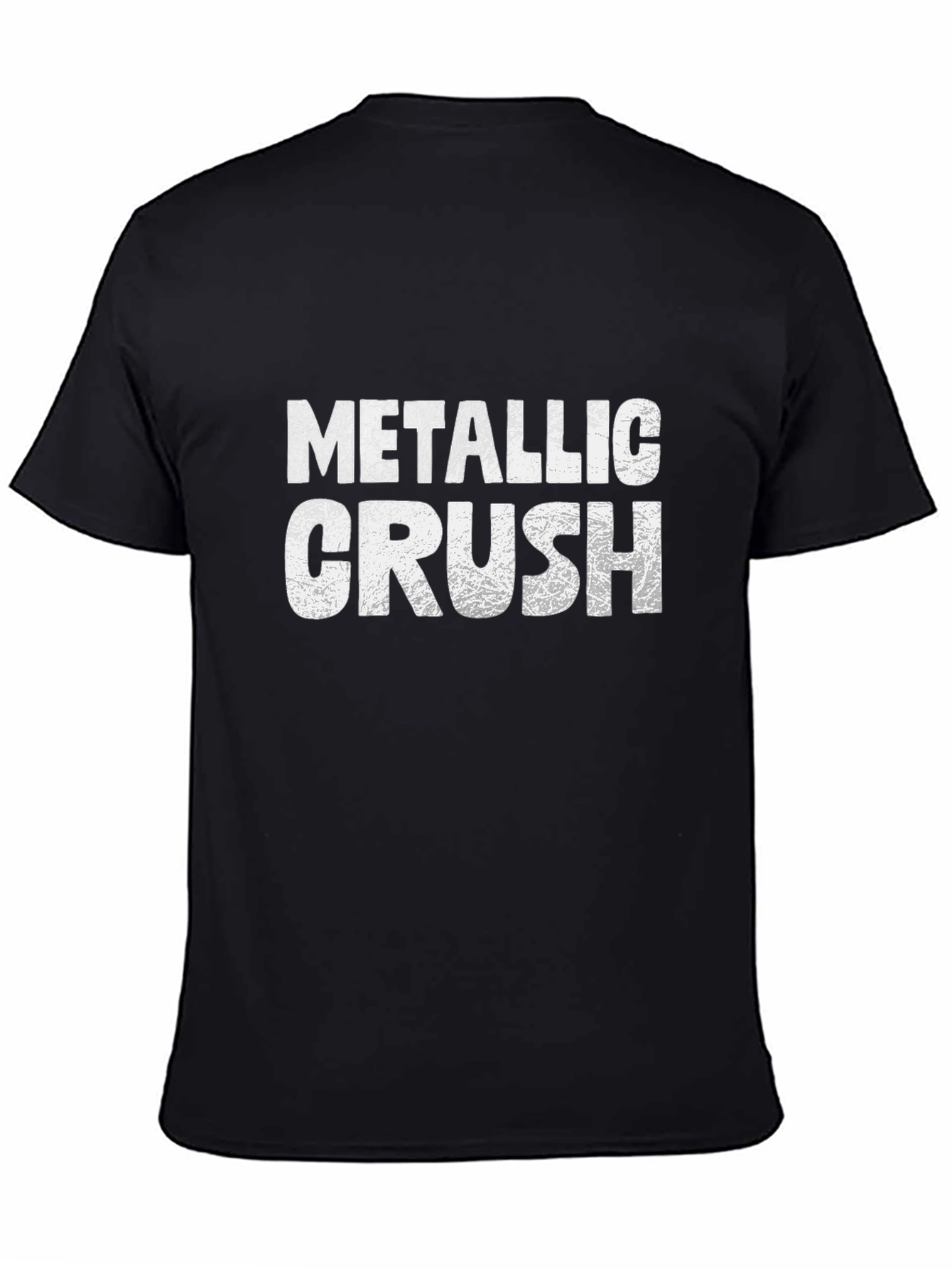 Metallic Crush Black Graphic Tee