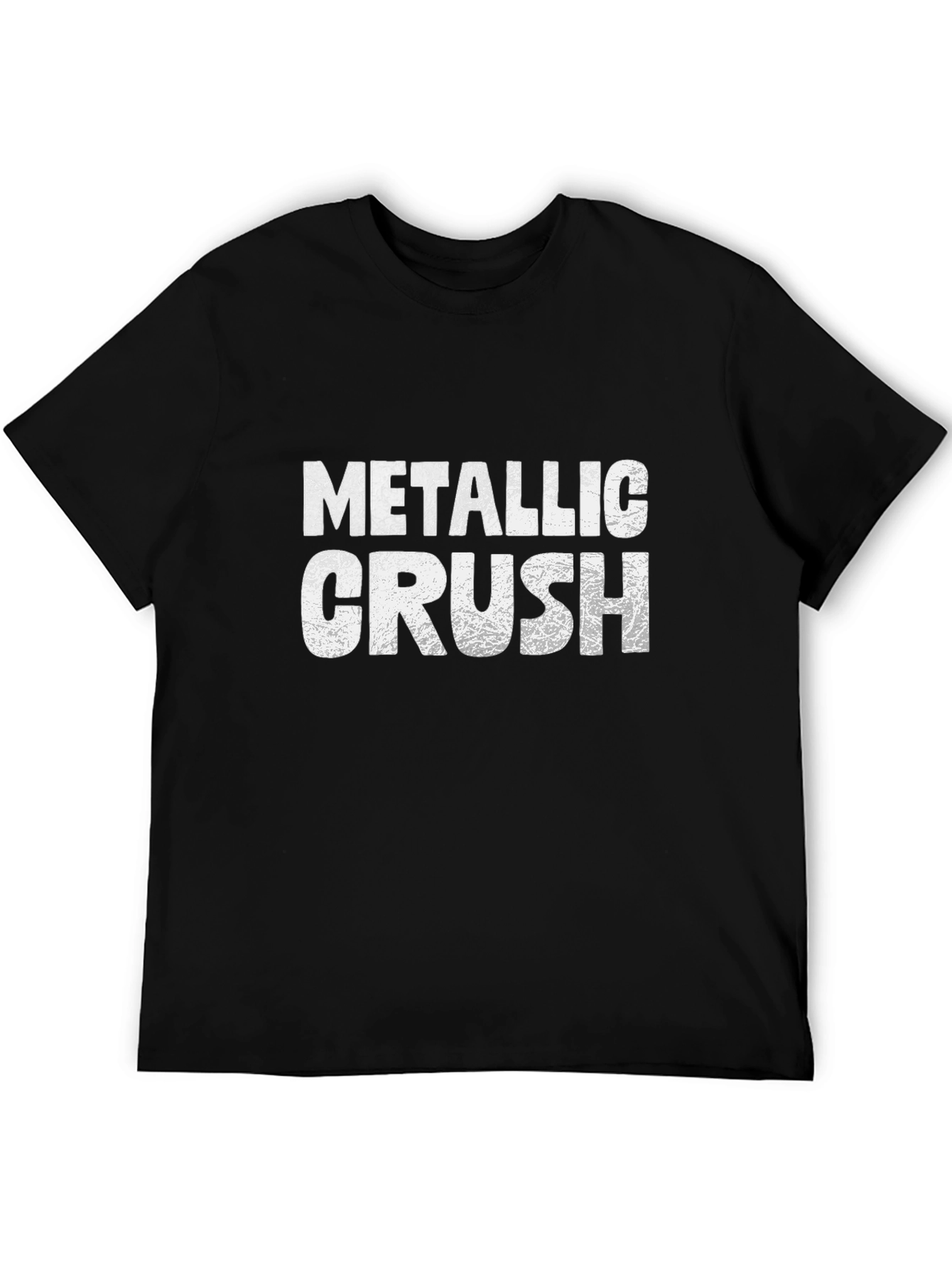 Metallic Crush Black Graphic Tee