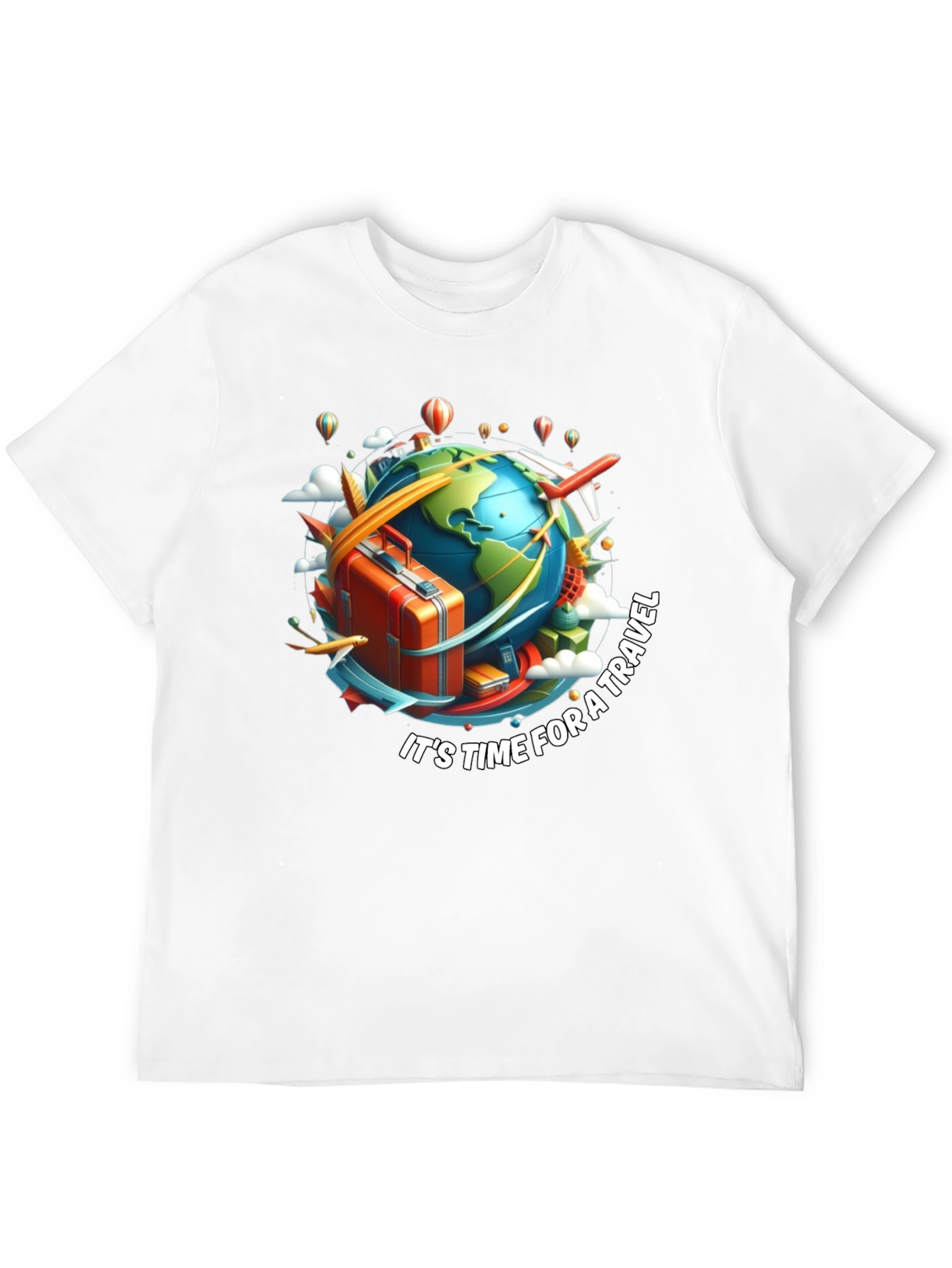 Travel Time Black T-Shirt