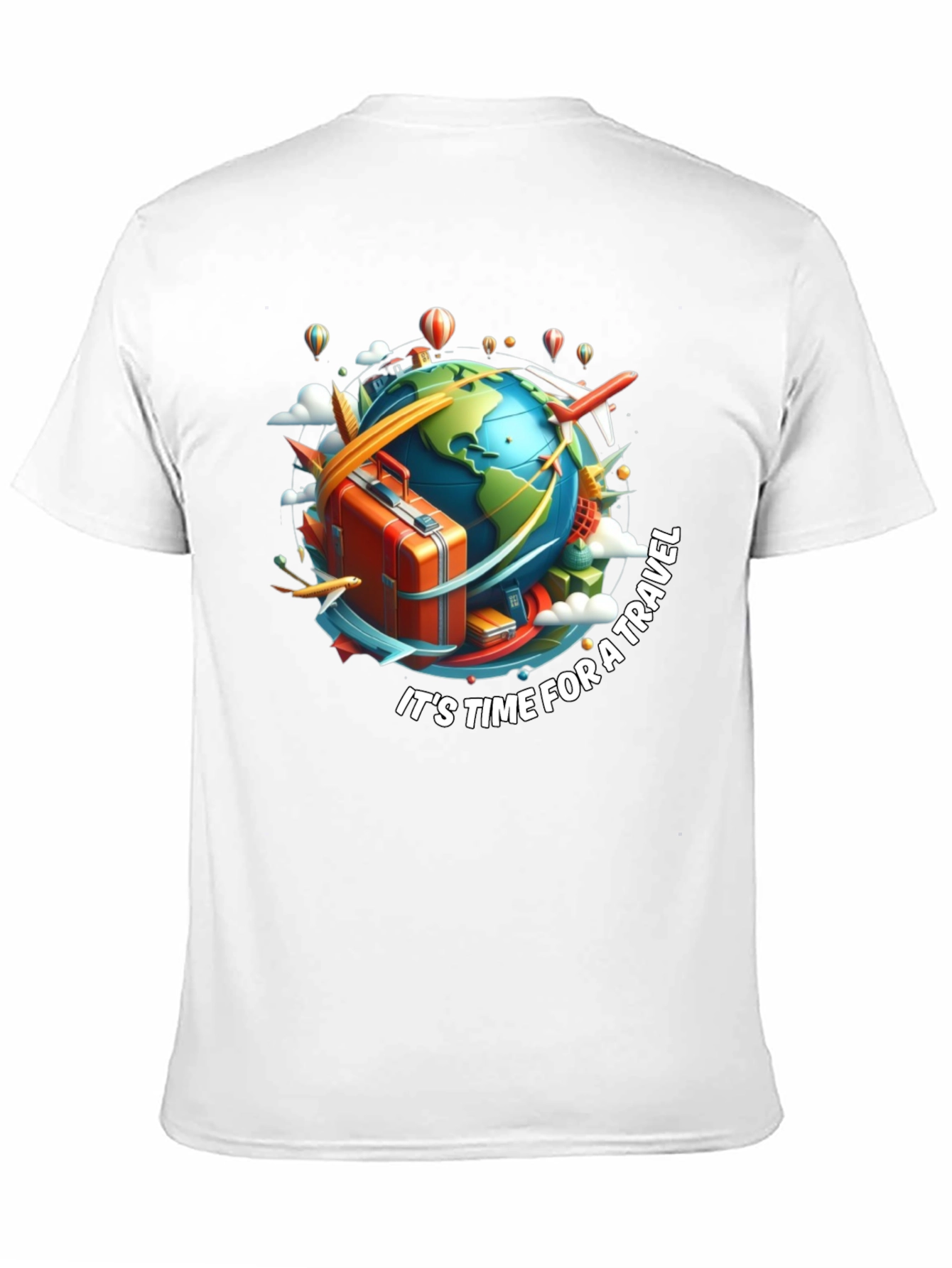 Travel Time Black T-Shirt